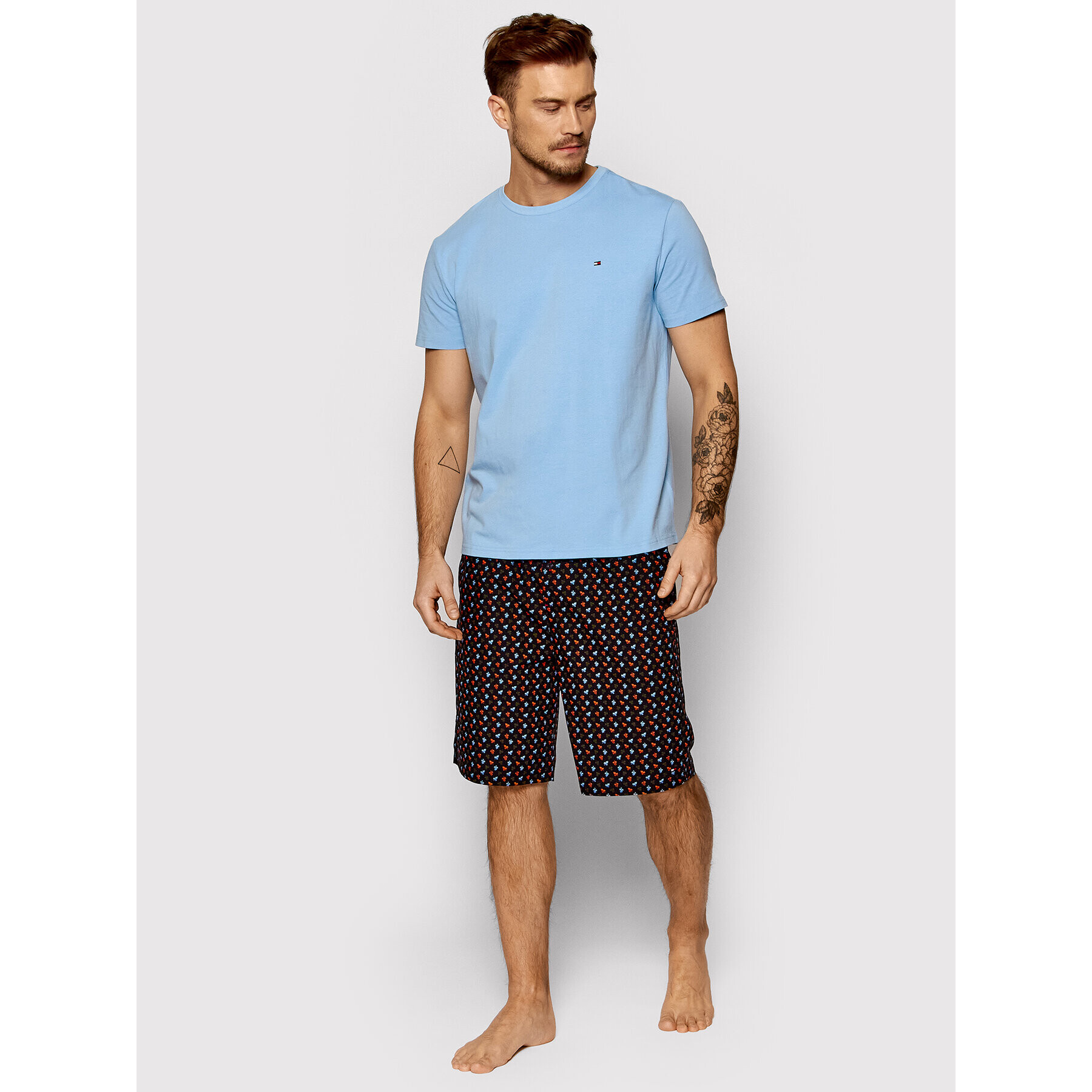 Tommy Hilfiger Пижама Short Woven UM0UM01964 Син Regular Fit - Pepit.bg