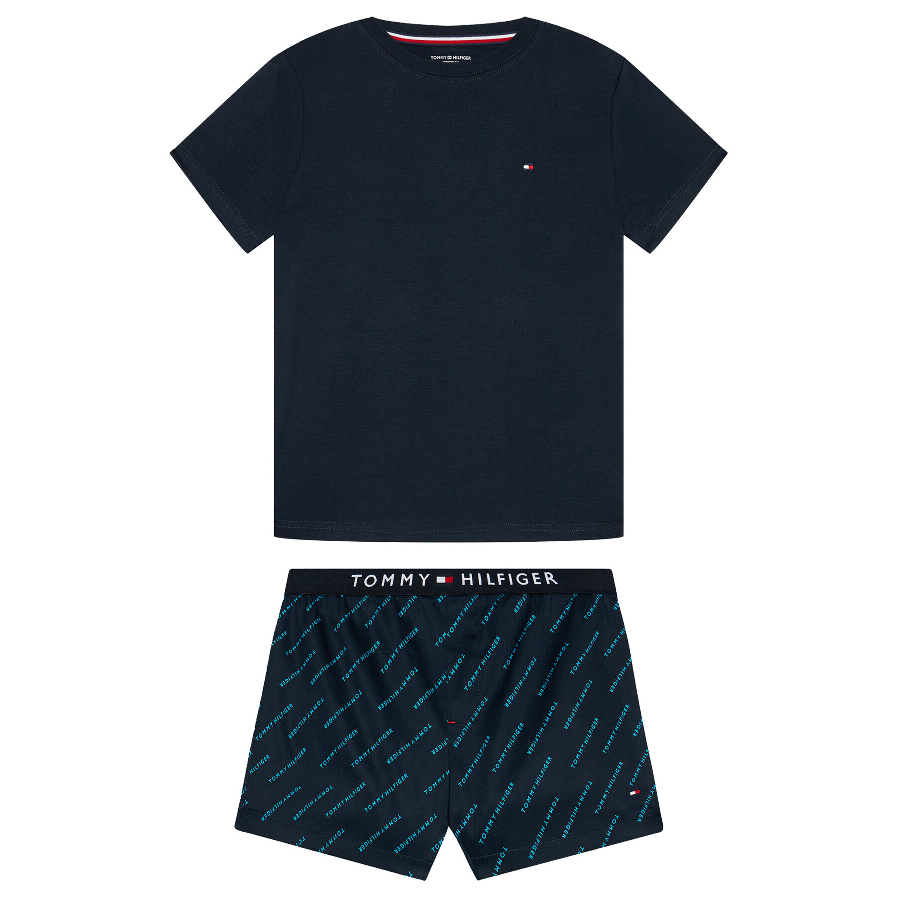 Tommy Hilfiger Пижама UB0UB00306 Тъмносин - Pepit.bg