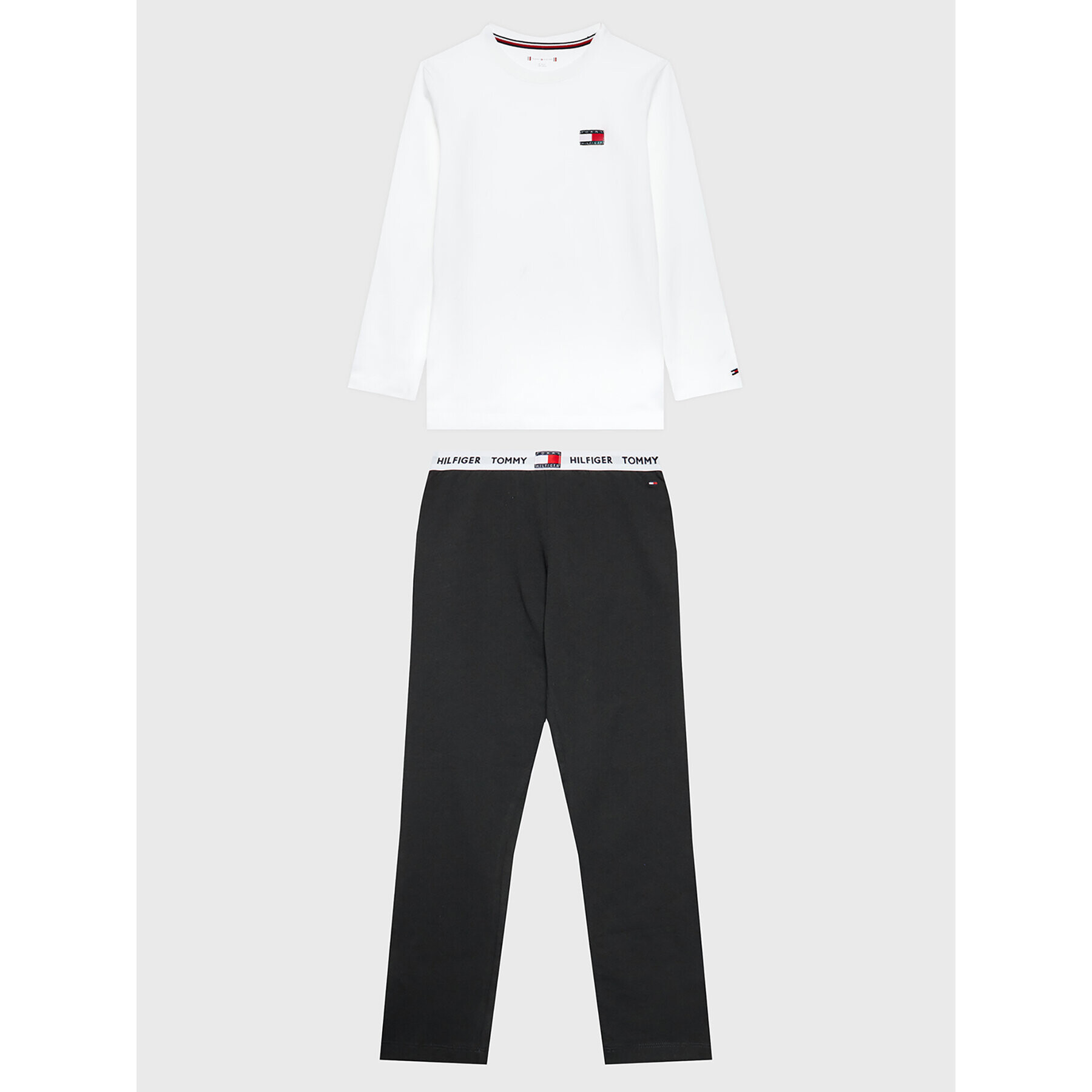 Tommy Hilfiger Пижама UB0UB00459 Бял Regular Fit - Pepit.bg
