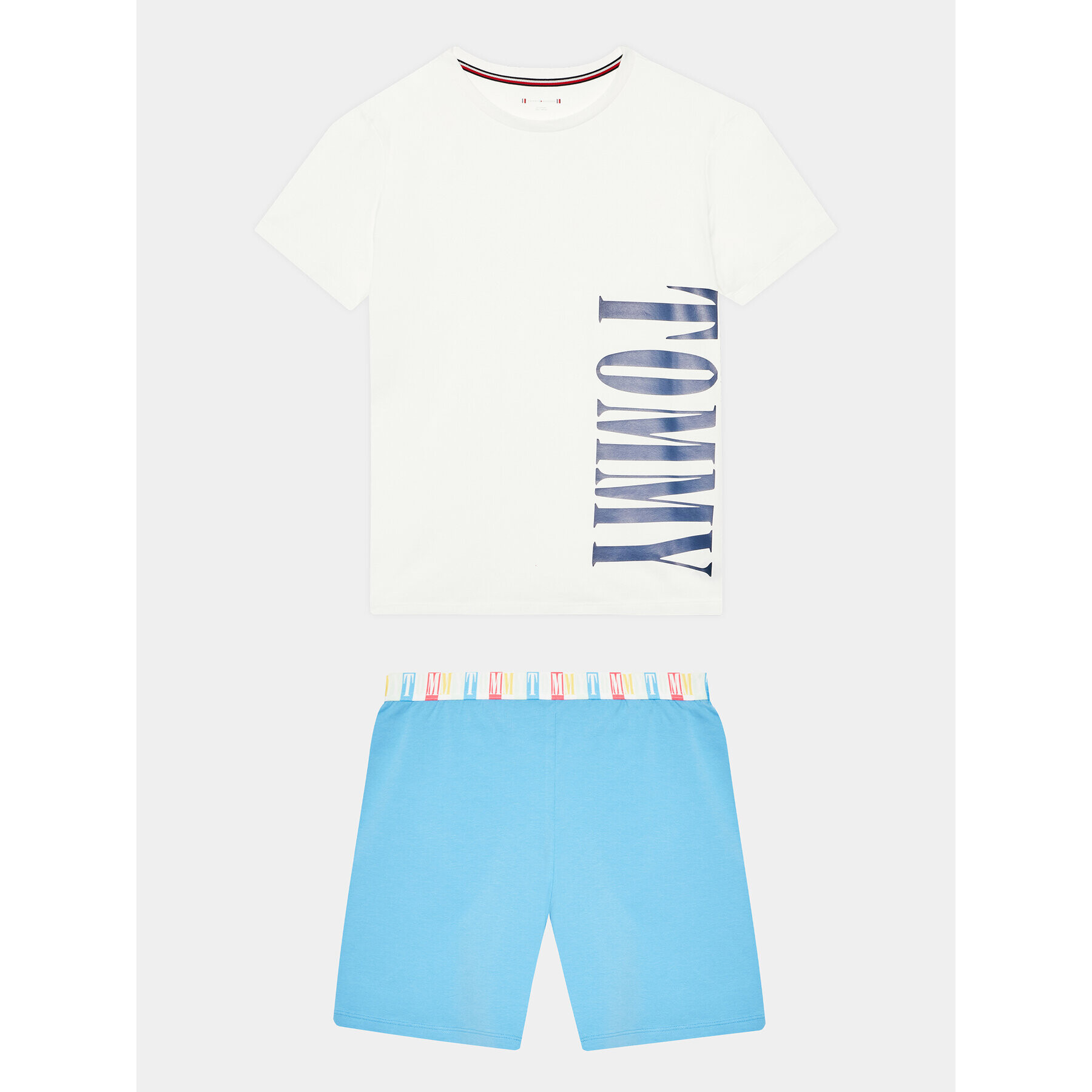 Tommy Hilfiger Пижама UB0UB00479 Бял Regular Fit - Pepit.bg