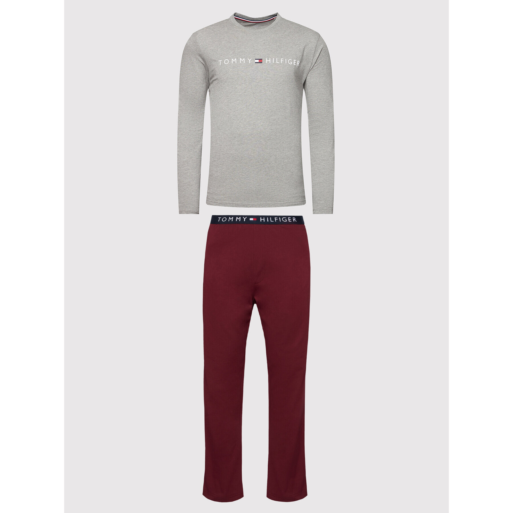Tommy Hilfiger Пижама UM0UM01793 Сив - Pepit.bg