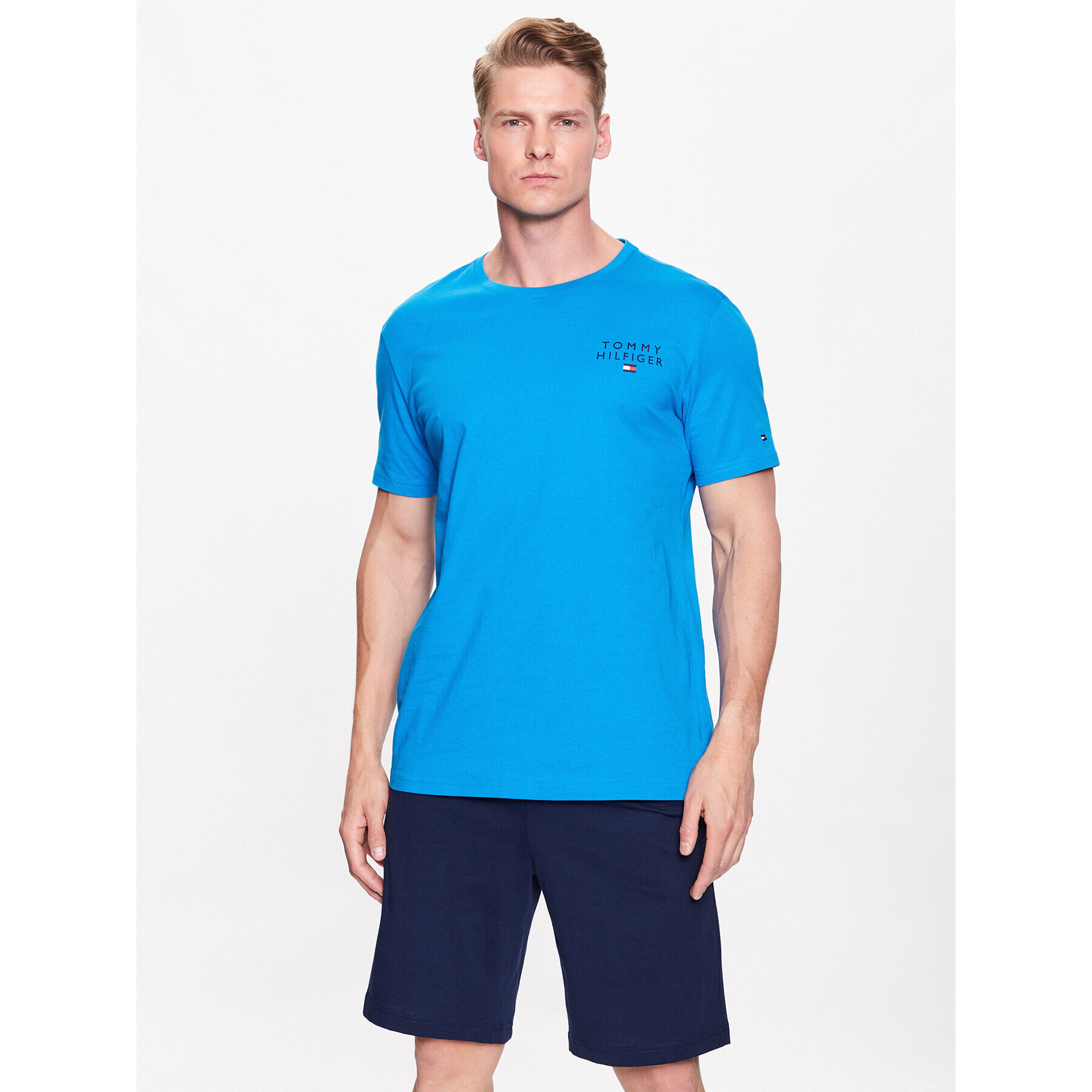 Tommy Hilfiger Пижама UM0UM01794 Тъмносин Regular Fit - Pepit.bg