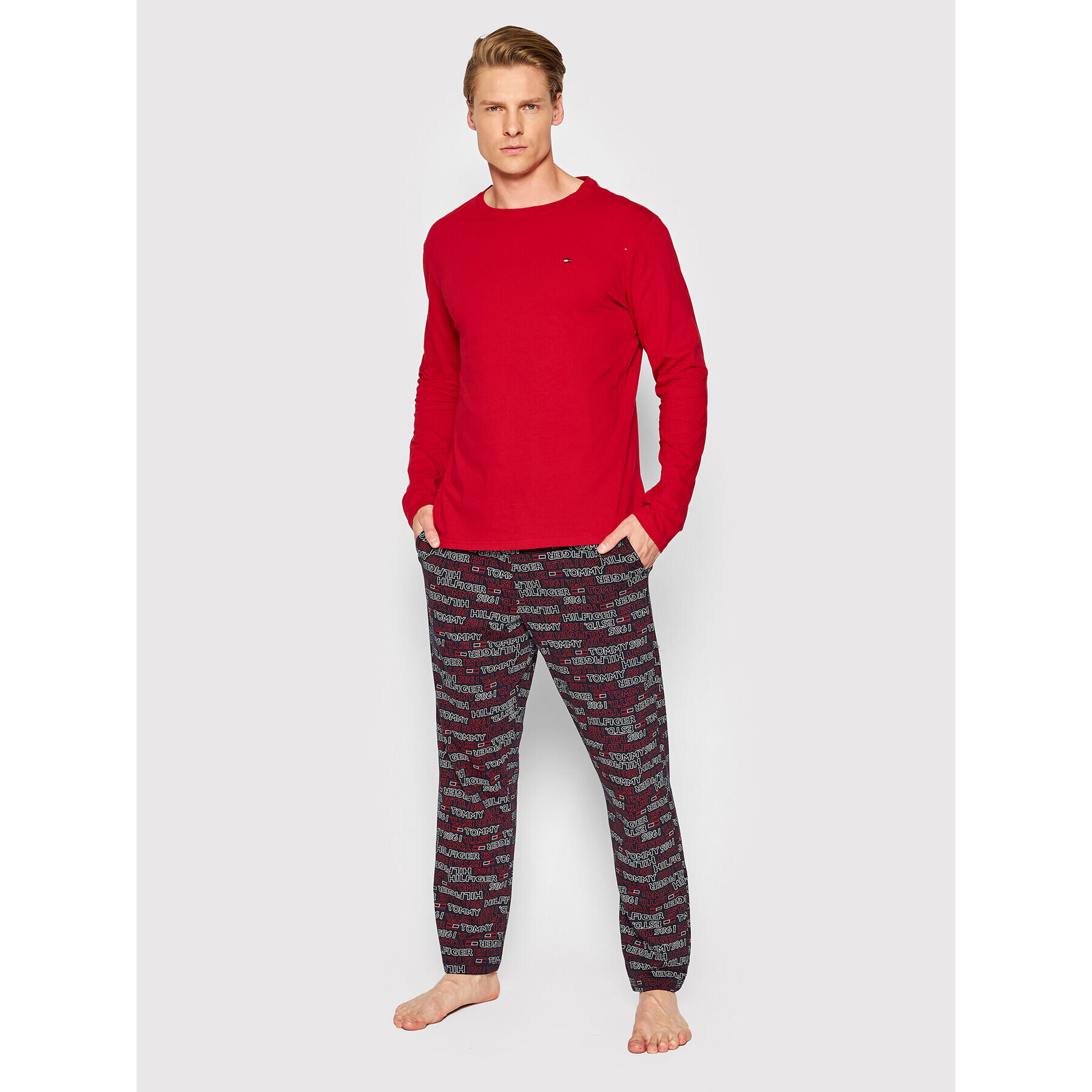 Tommy Hilfiger Пижама UM0UM01961 Цветен Regular Fit - Pepit.bg