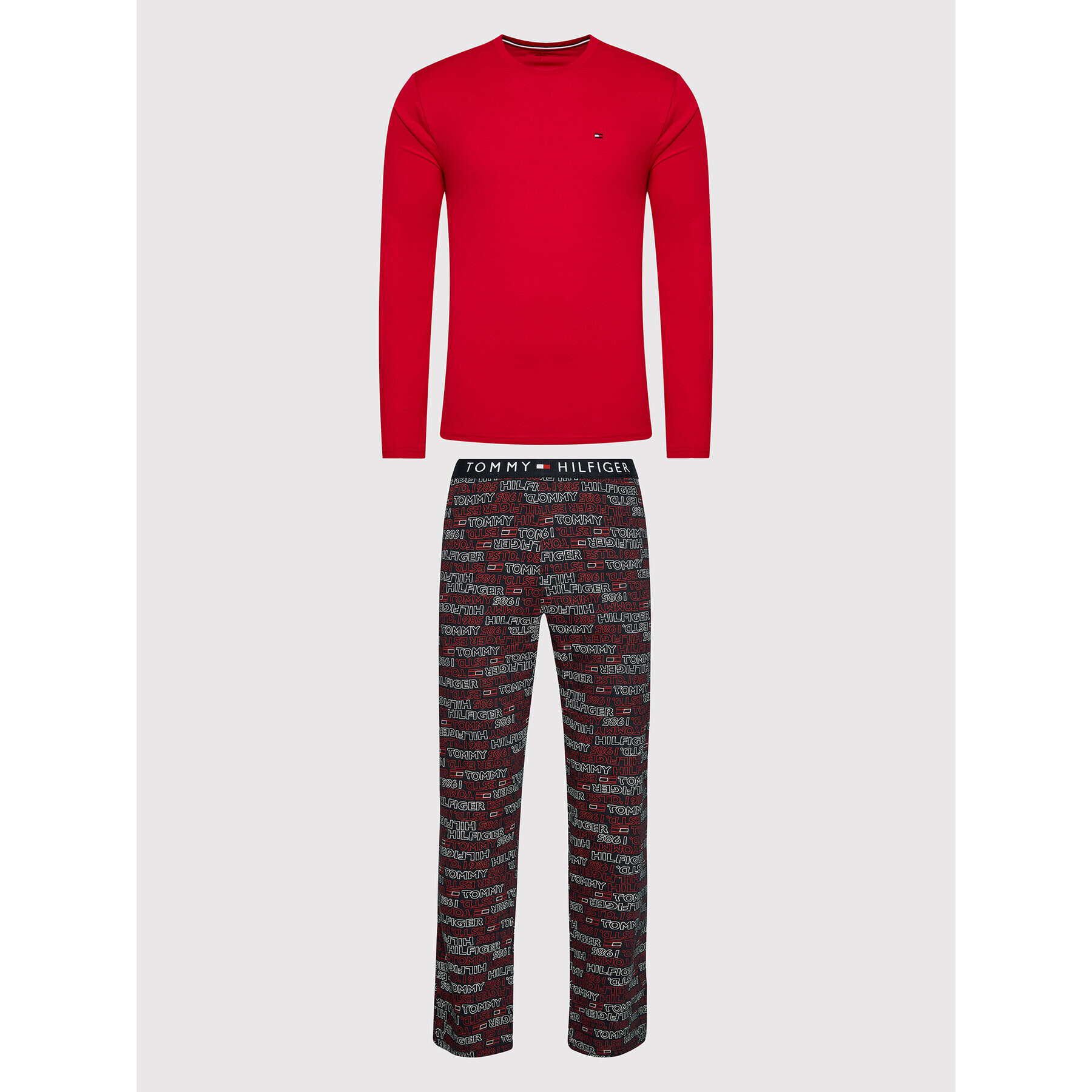 Tommy Hilfiger Пижама UM0UM01961 Цветен Regular Fit - Pepit.bg
