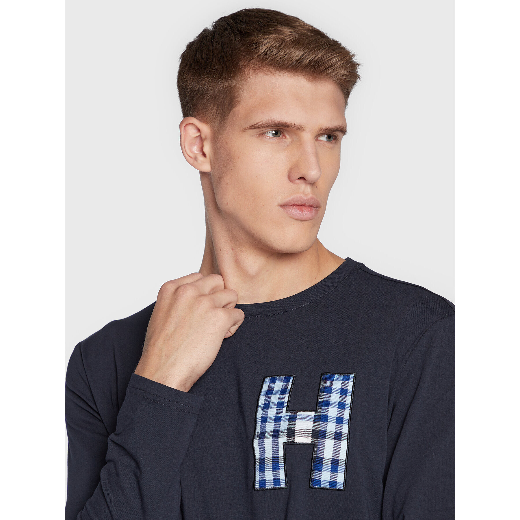 Tommy Hilfiger Пижама UM0UM02622 Тъмносин Regular Fit - Pepit.bg