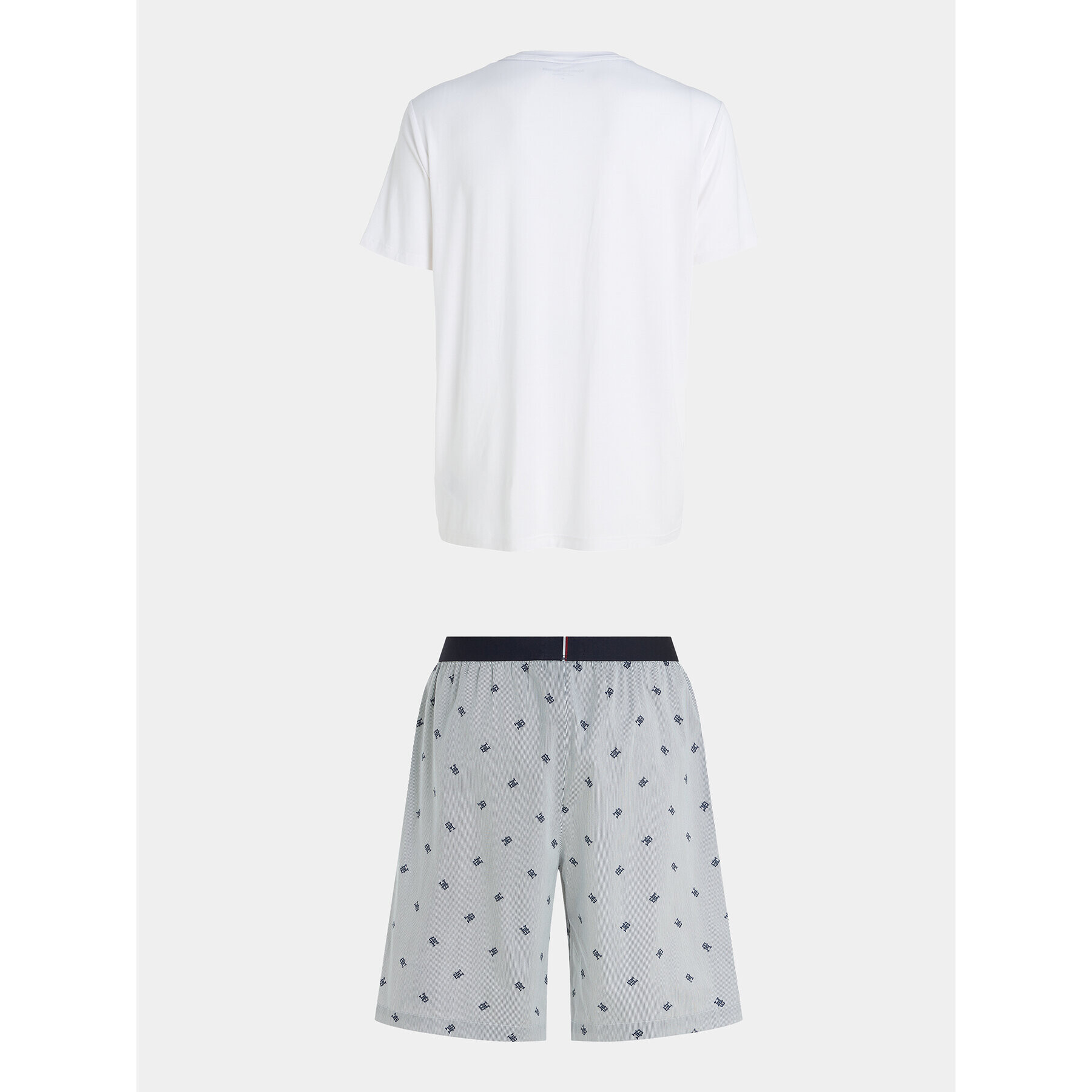 Tommy Hilfiger Пижама UM0UM02810 Бял Regular Fit - Pepit.bg