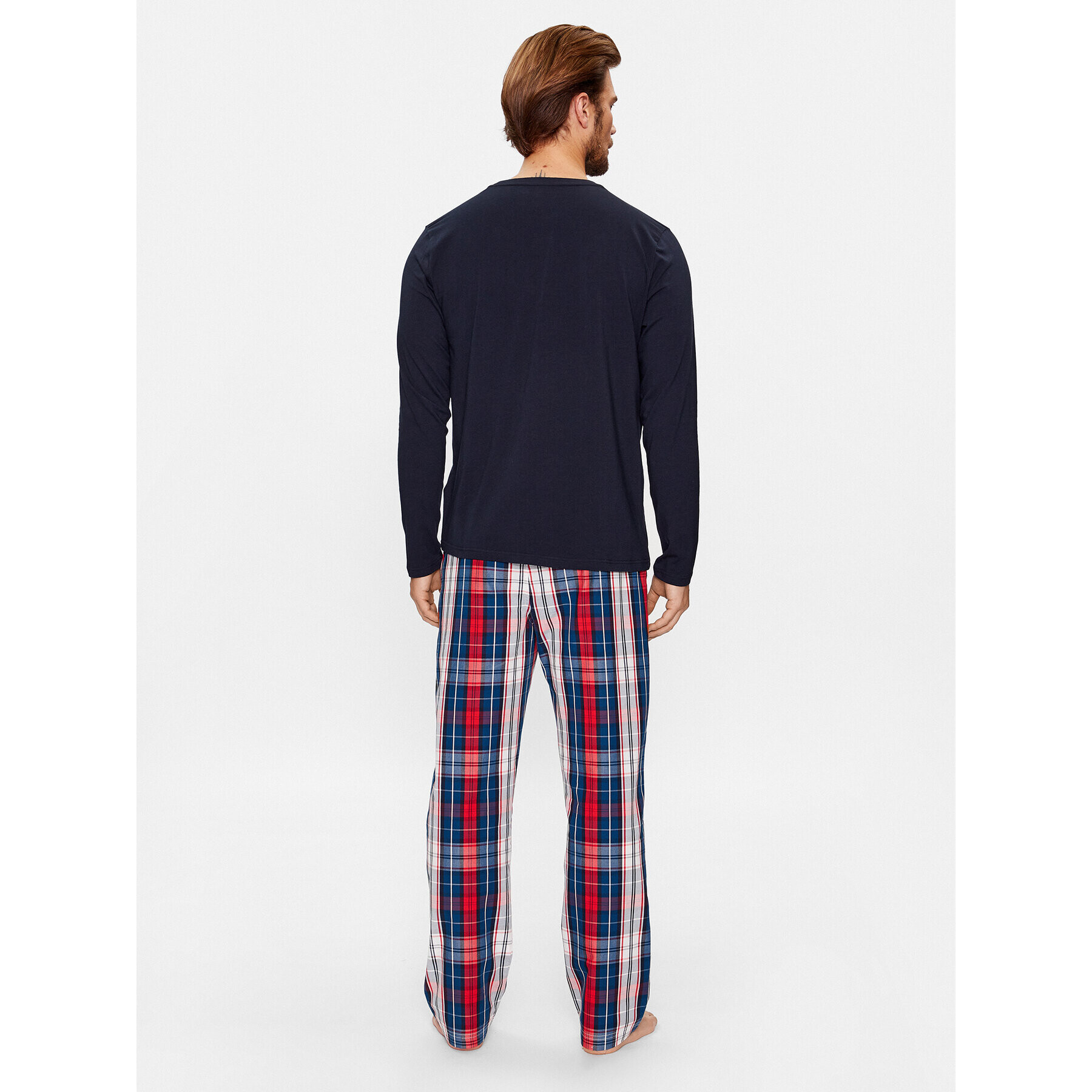 Tommy Hilfiger Пижама UM0UM02891 Тъмносин Regular Fit - Pepit.bg