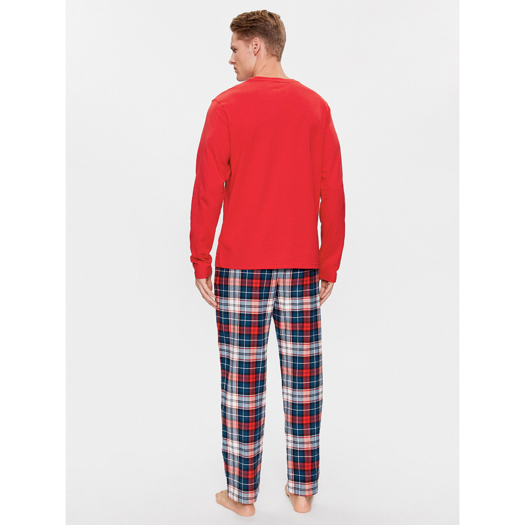 Tommy Hilfiger Пижама UM0UM02988 Червен Regular Fit - Pepit.bg