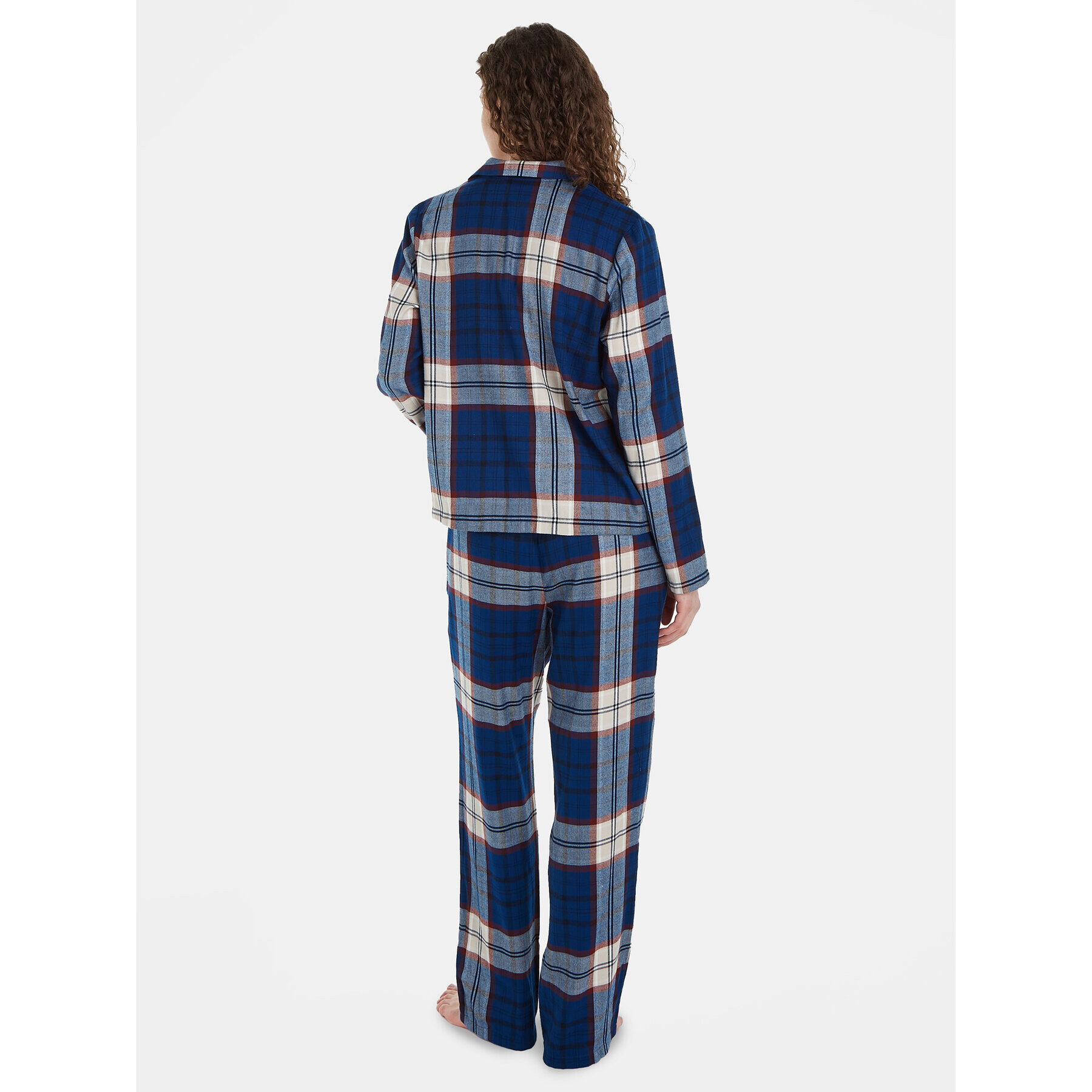 Tommy Hilfiger Пижама UW0UW03961 Син Relaxed Fit - Pepit.bg