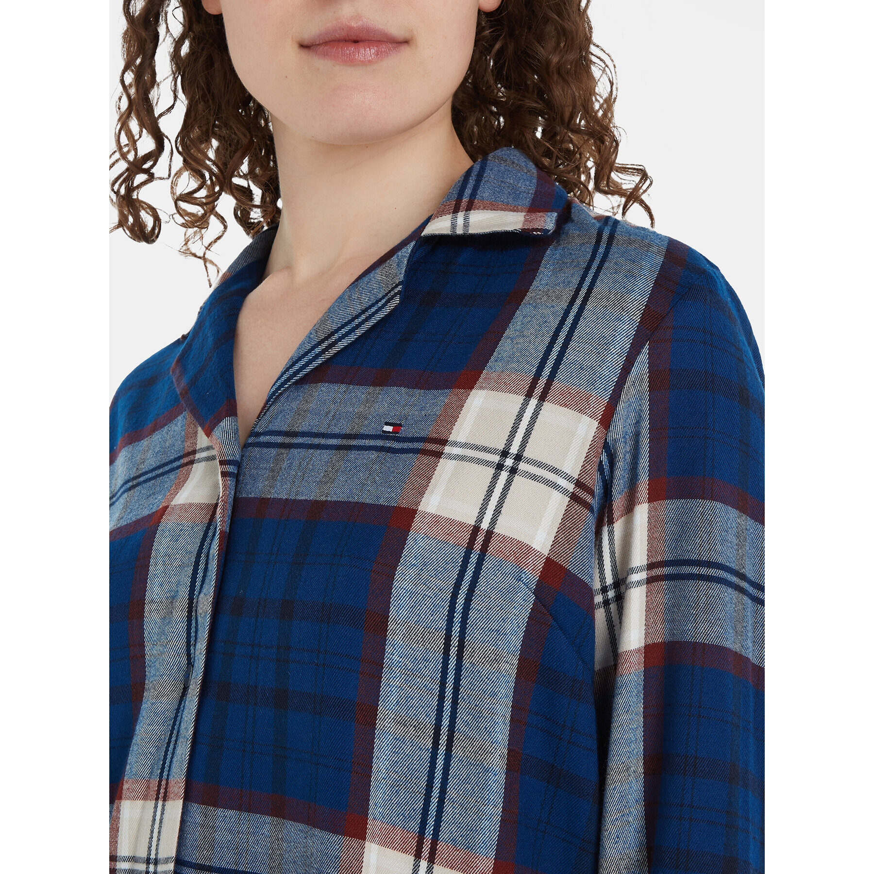 Tommy Hilfiger Пижама UW0UW03961 Син Relaxed Fit - Pepit.bg