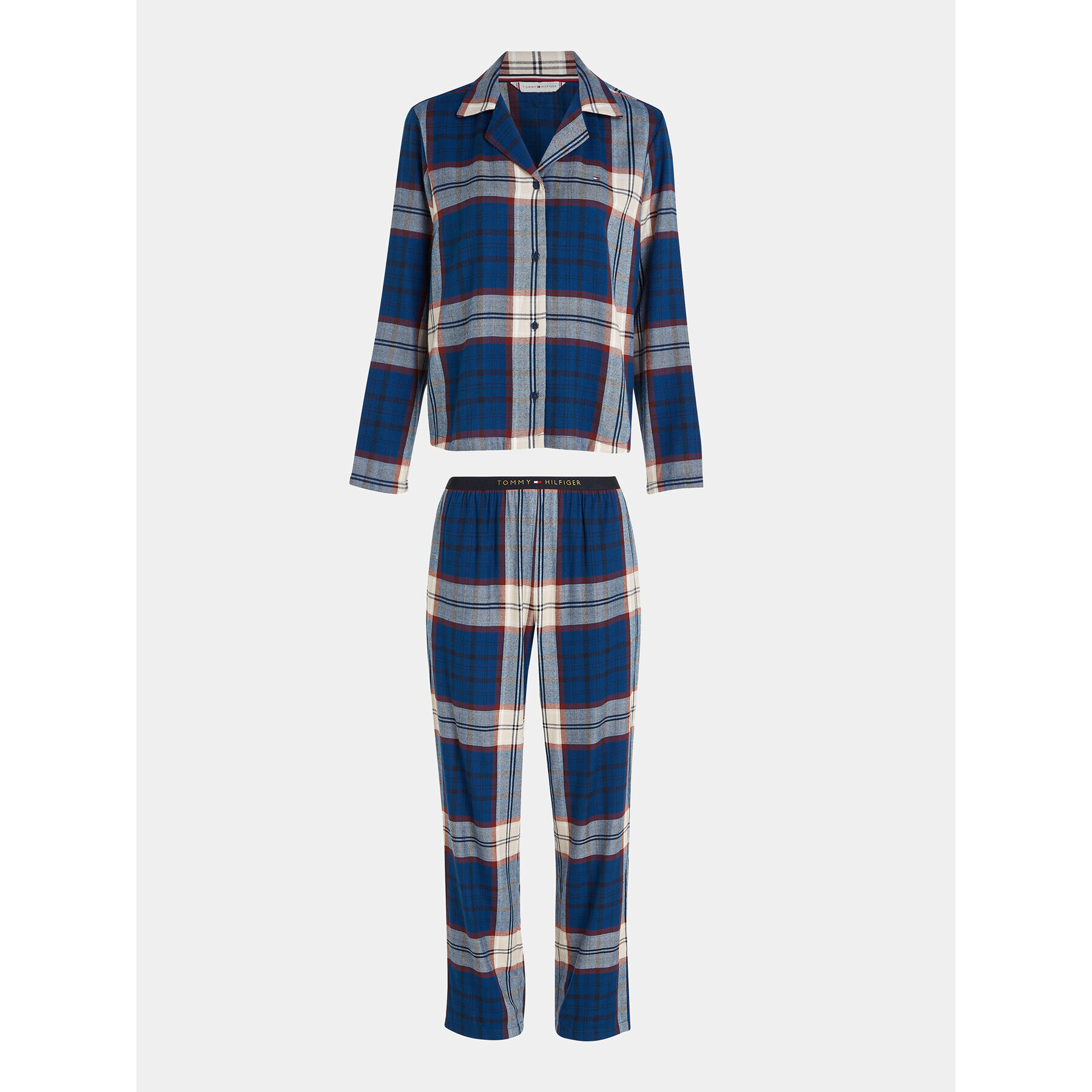 Tommy Hilfiger Пижама UW0UW03961 Син Relaxed Fit - Pepit.bg