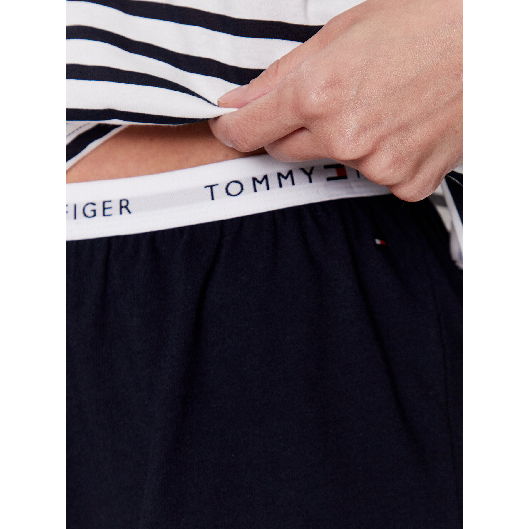 Tommy Hilfiger Пижама UW0UW04150 Тъмносин Regular Fit - Pepit.bg