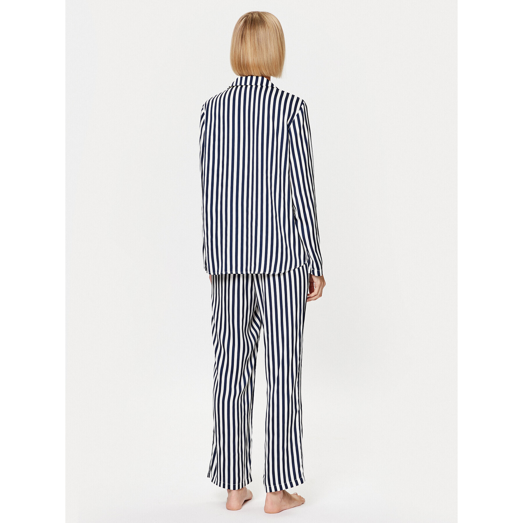Tommy Hilfiger Пижама UW0UW04367 Тъмносин Regular Fit - Pepit.bg