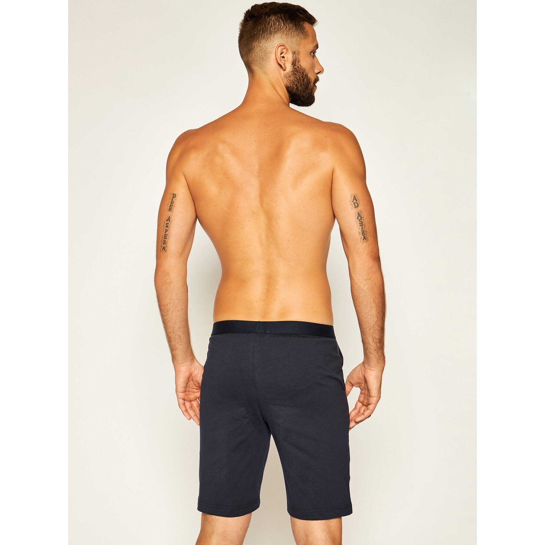 Tommy Hilfiger Пижамени шорти Jersey Short UM0UM01203 Тъмносин - Pepit.bg