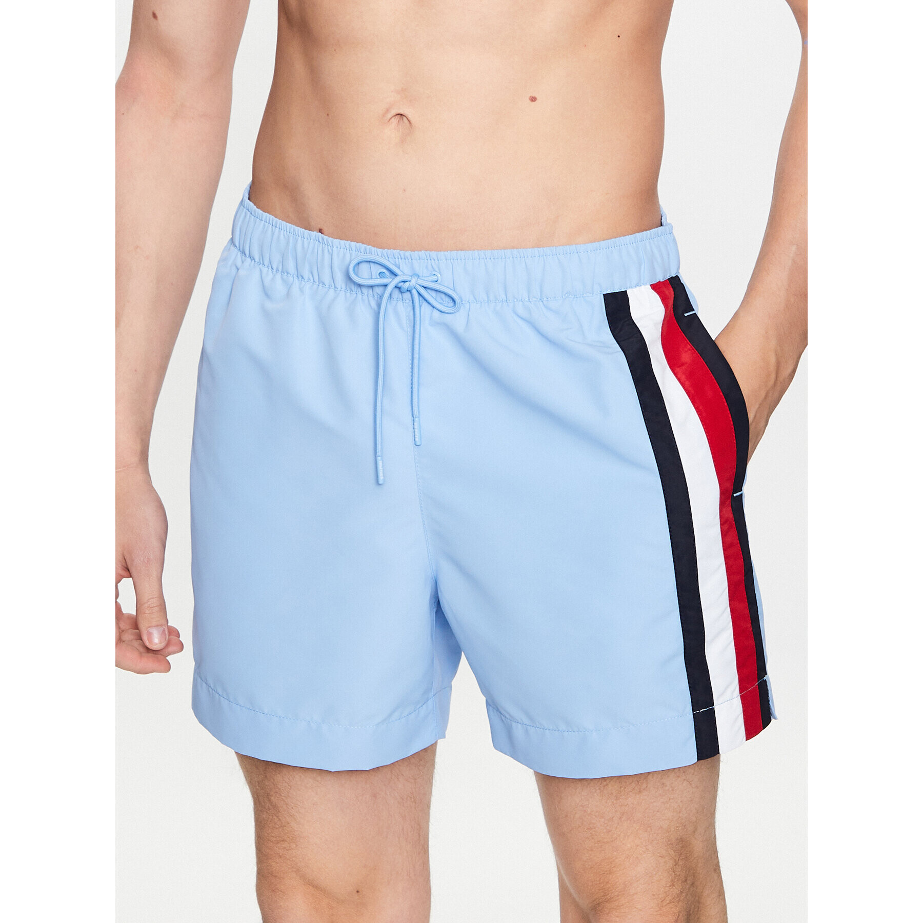Tommy Hilfiger Плажни шорти Medium Drawstring UM0UM02857 Син Regular Fit - Pepit.bg