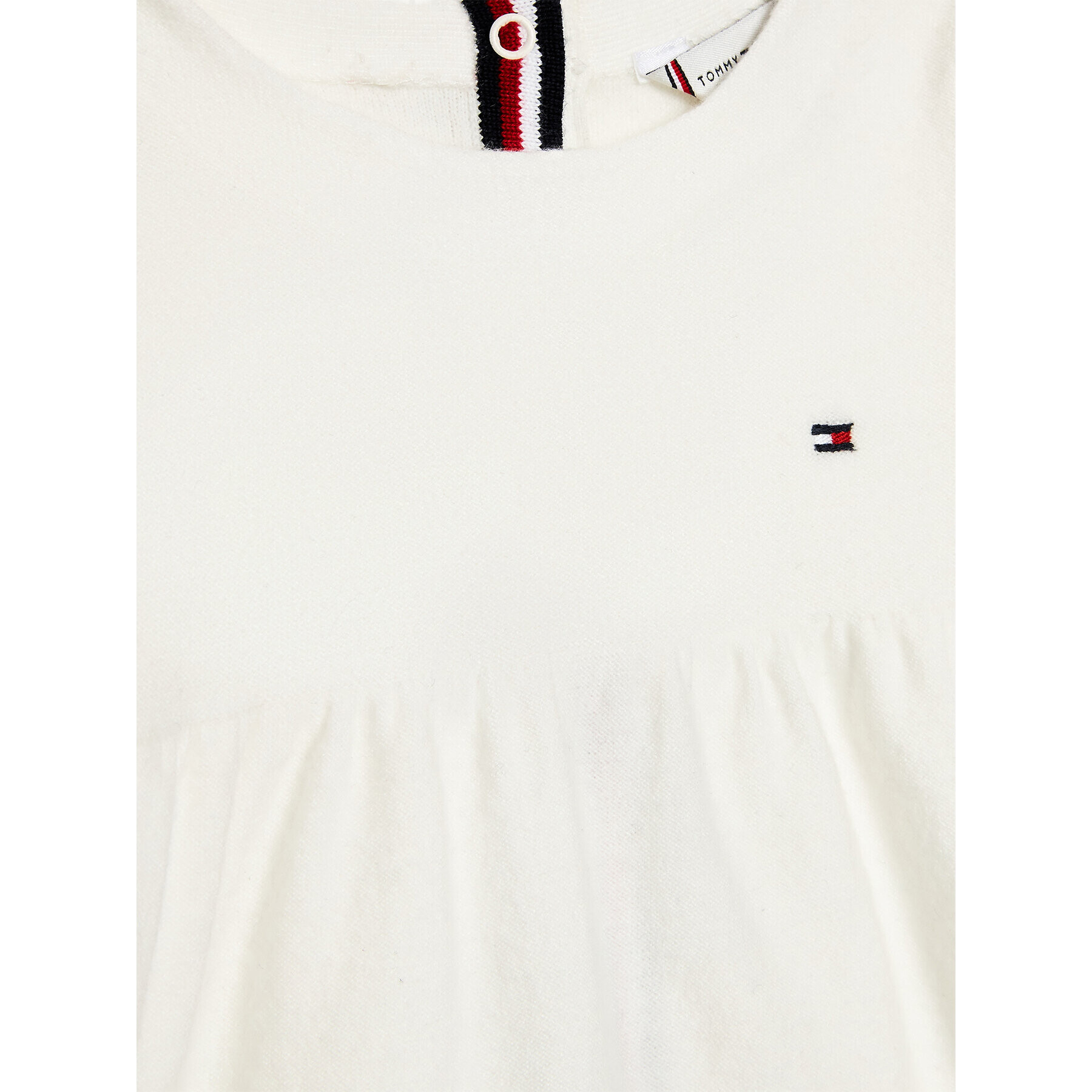 Tommy Hilfiger Плетена рокля Baby KN0KN01592 Бял Regular Fit - Pepit.bg