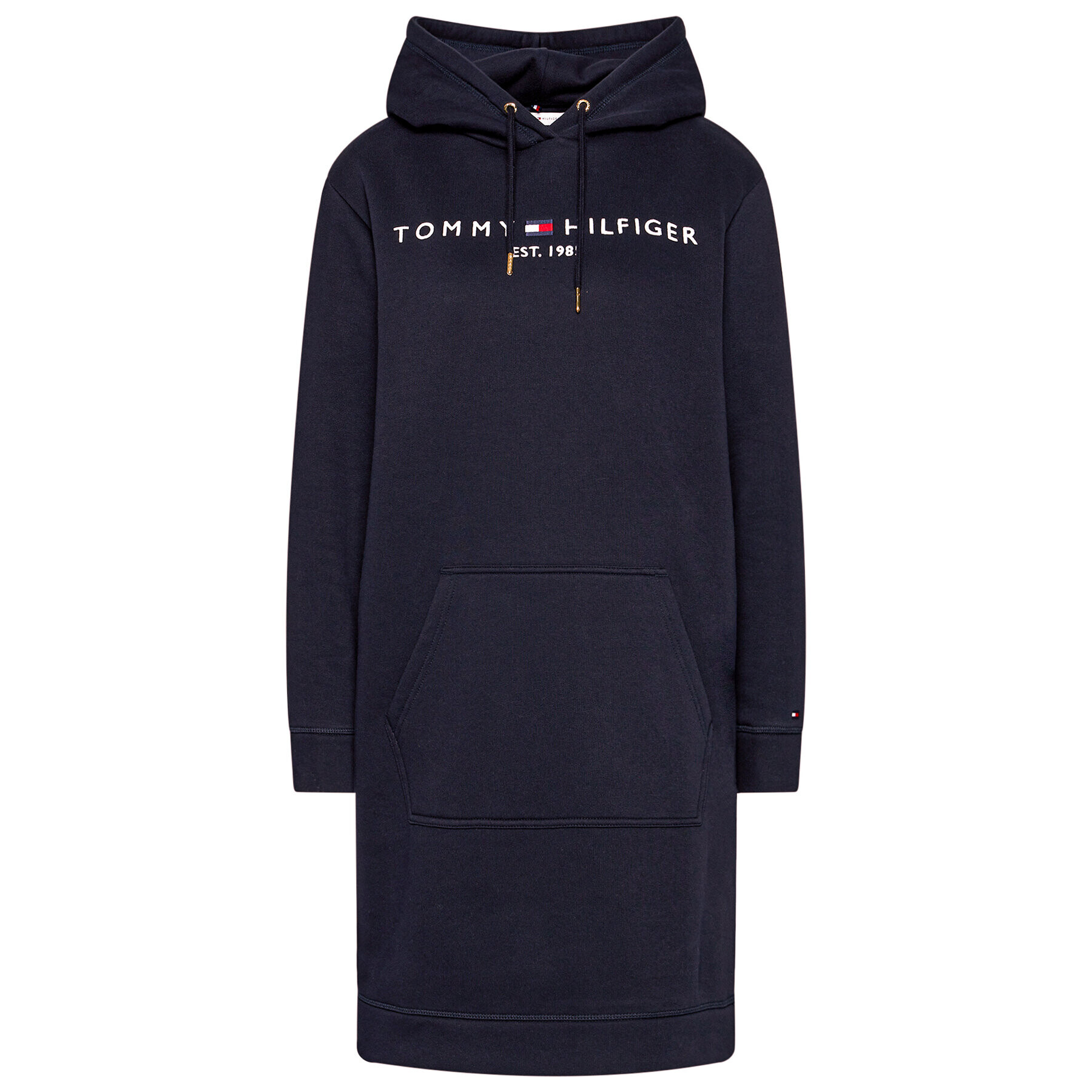 Tommy Hilfiger Плетена рокля Ess WW0WW30061 Тъмносин Regular Fit - Pepit.bg