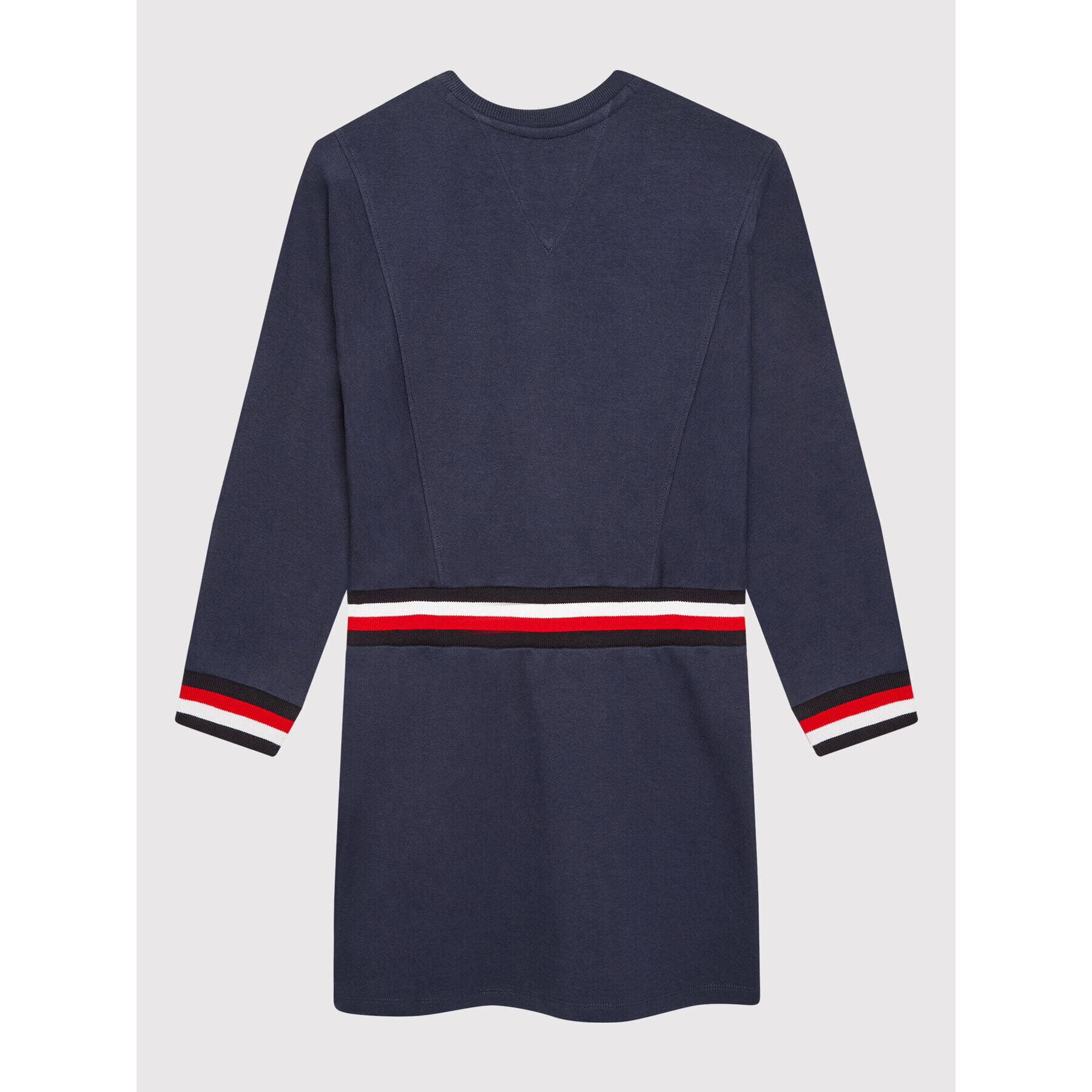 Tommy Hilfiger Плетена рокля Global Stripe KG0KG06215 D Тъмносин Regular Fit - Pepit.bg