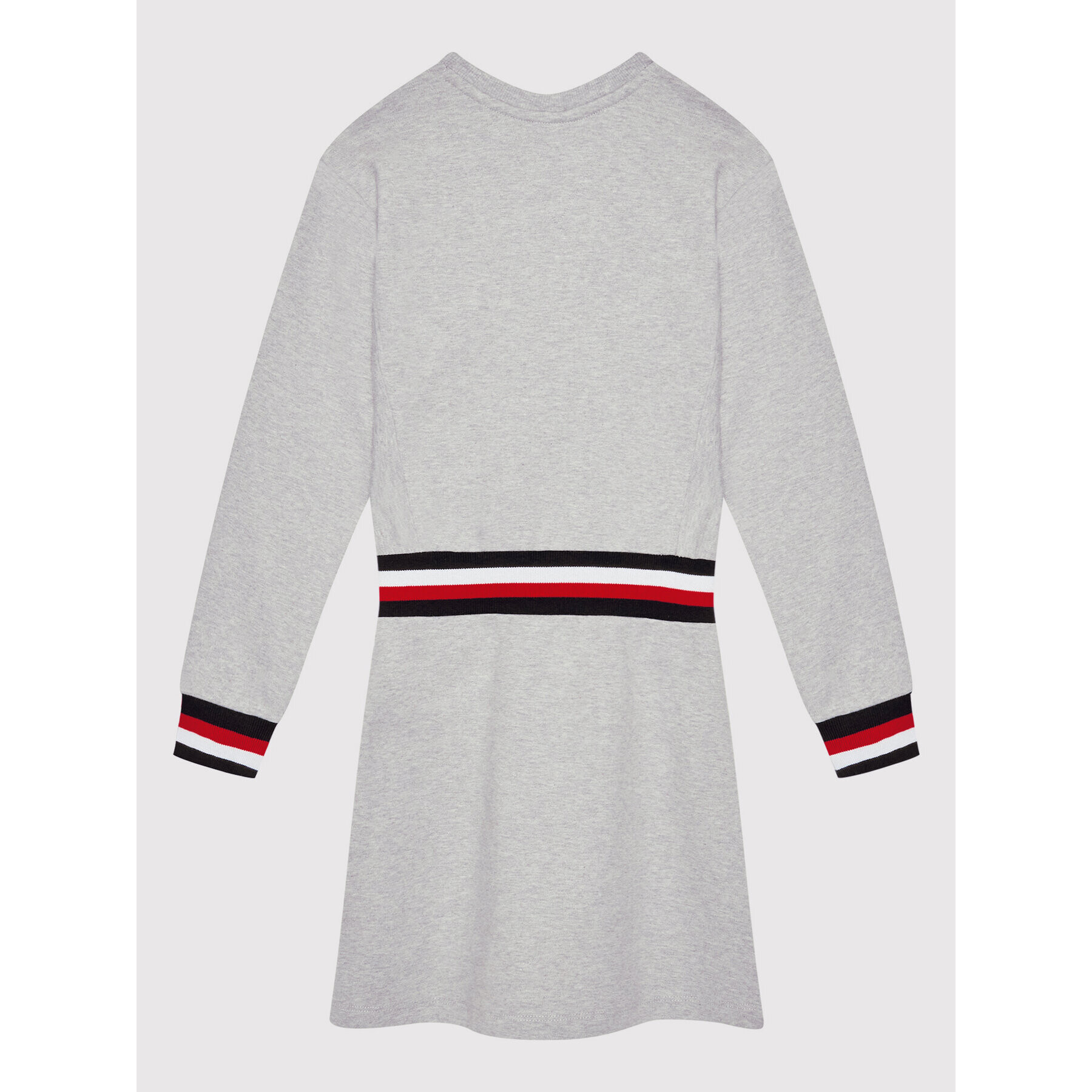 Tommy Hilfiger Плетена рокля Global Stripe KG0KG06215 M Сив Regular Fit - Pepit.bg