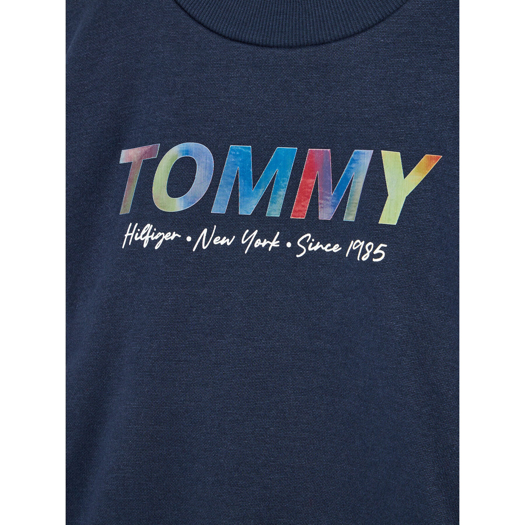 Tommy Hilfiger Плетена рокля Multi Shine Print KG0KG06124 D Тъмносин Regular Fit - Pepit.bg