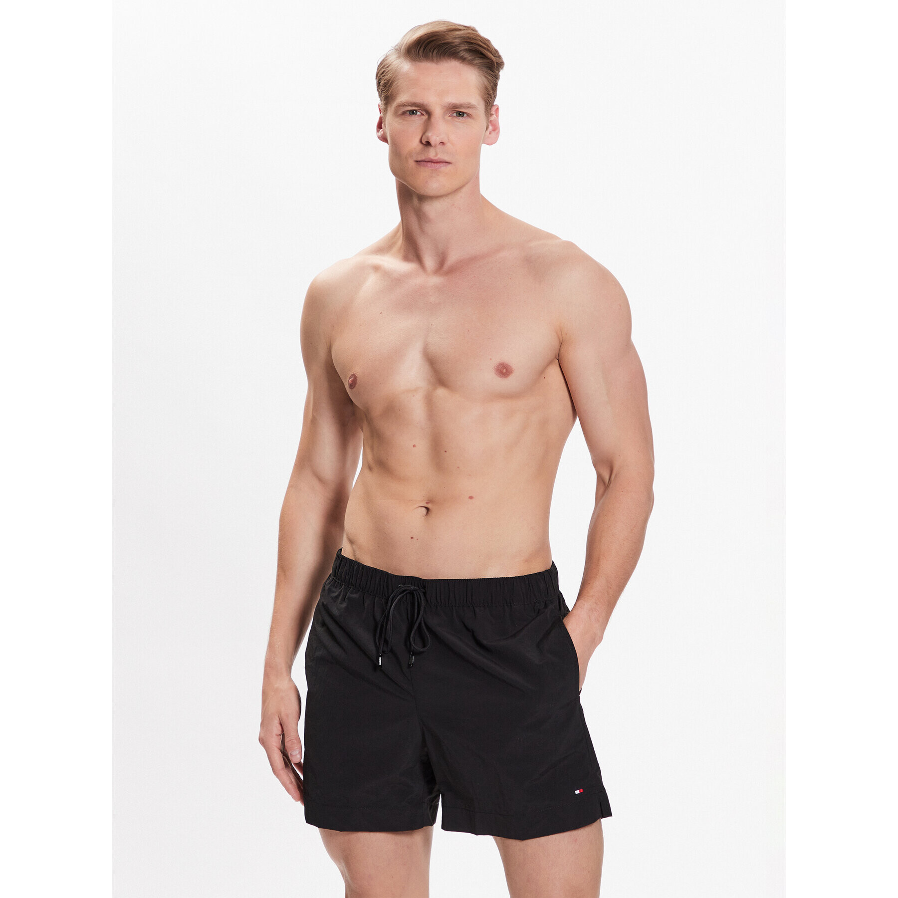 Tommy Hilfiger Плувни шорти Essential UM0UM02793 Черен Regular Fit - Pepit.bg