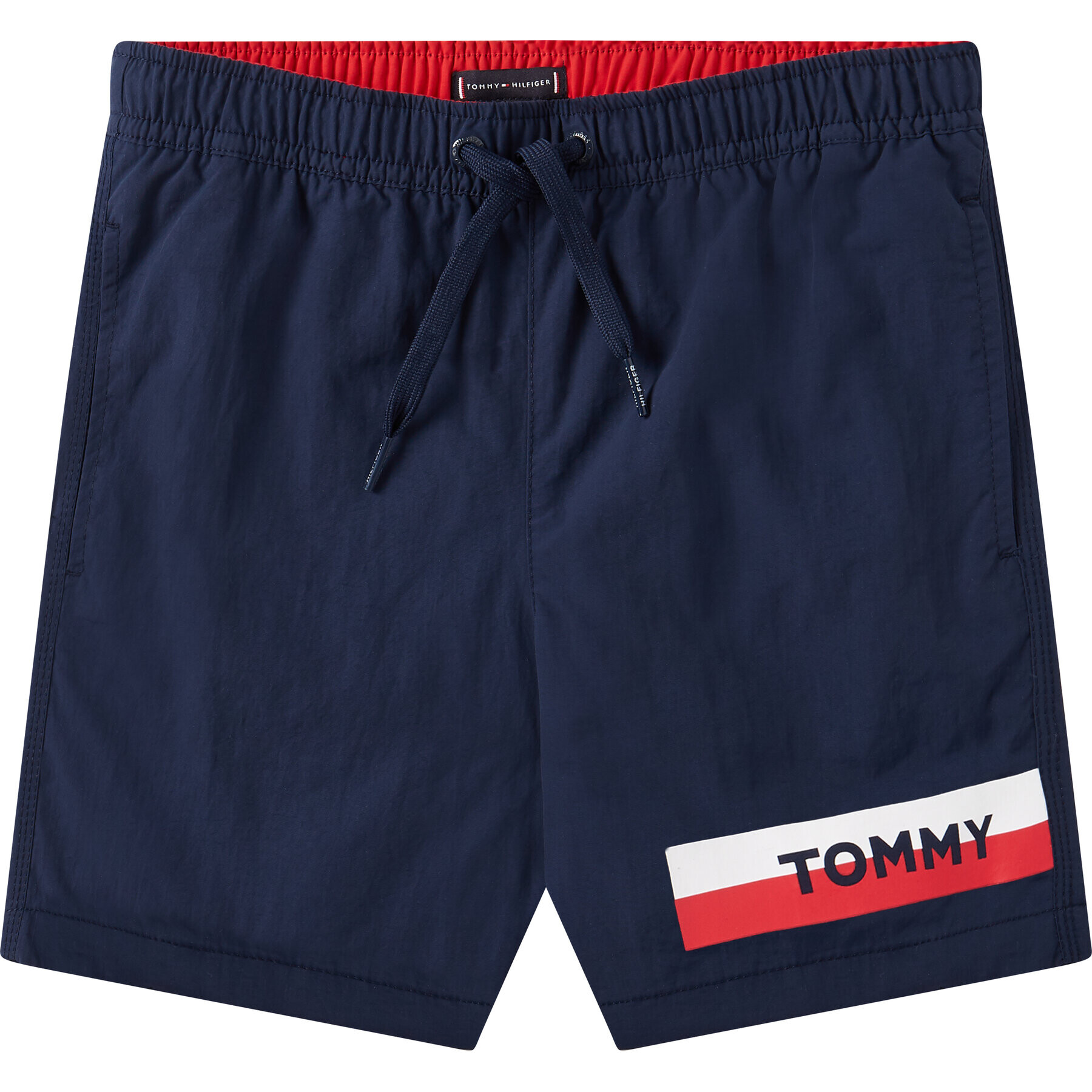 Tommy Hilfiger Плувни шорти Medium Drawstring UB0UB00277 D Тъмносин Regular Fit - Pepit.bg