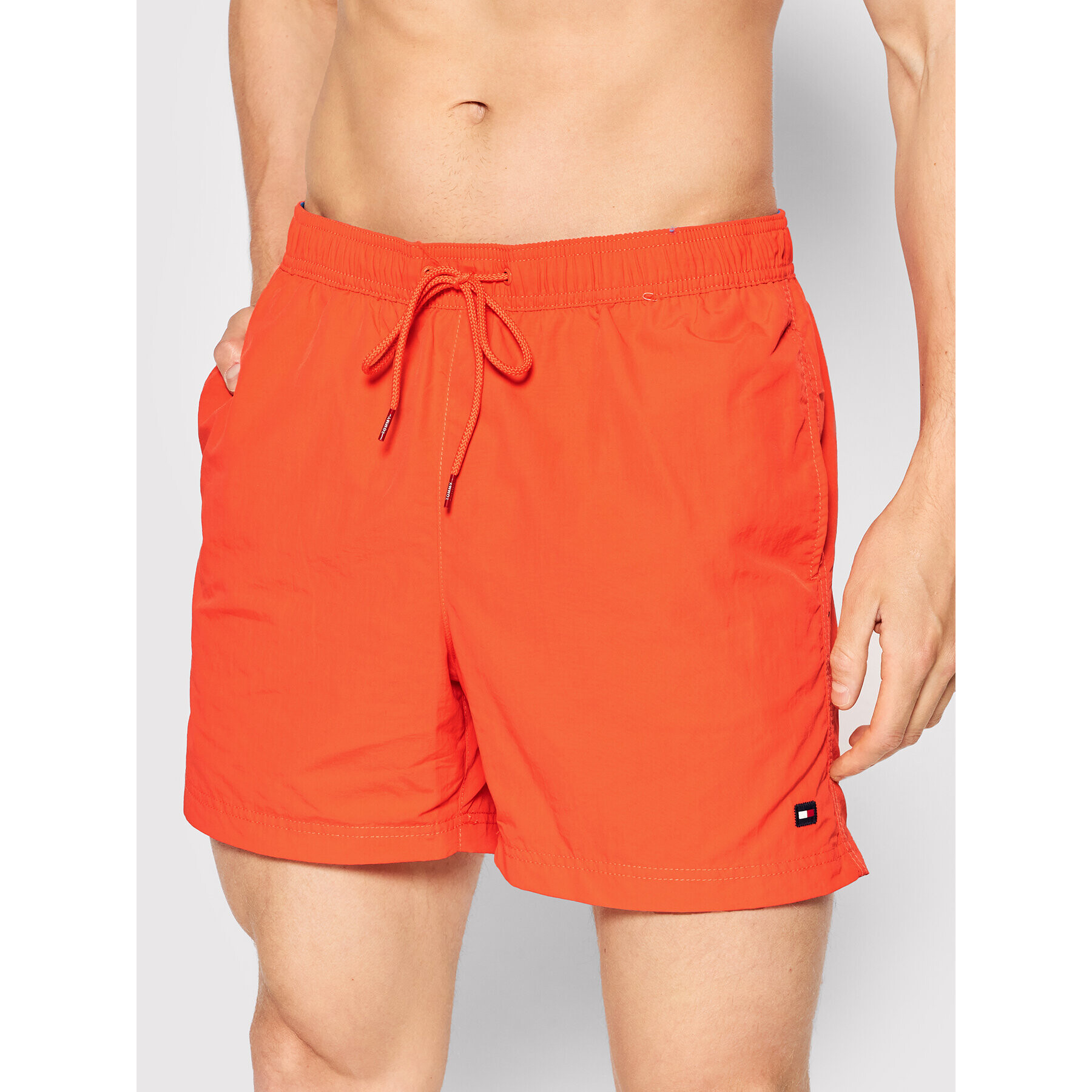 Tommy Hilfiger Плувни шорти Medium Drawstring UM0UM02041 Оранжев Slim Fit - Pepit.bg