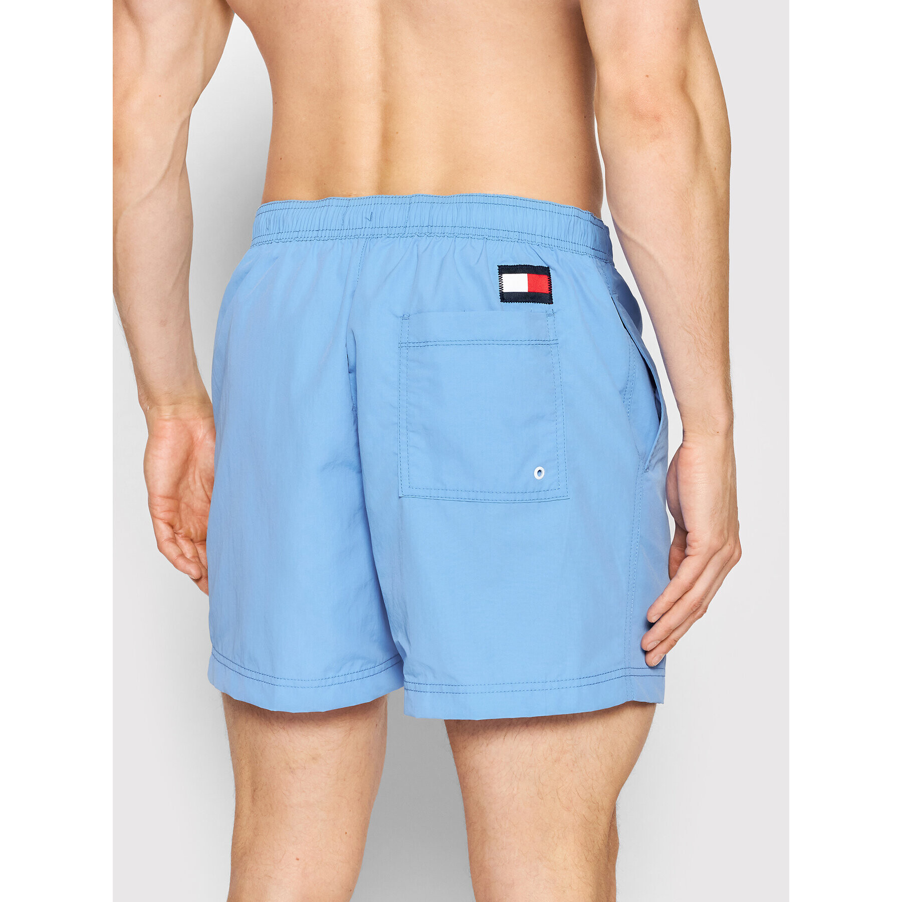 Tommy Hilfiger Плувни шорти Medium Drawstring UM0UM02048 Син Slim Fit - Pepit.bg