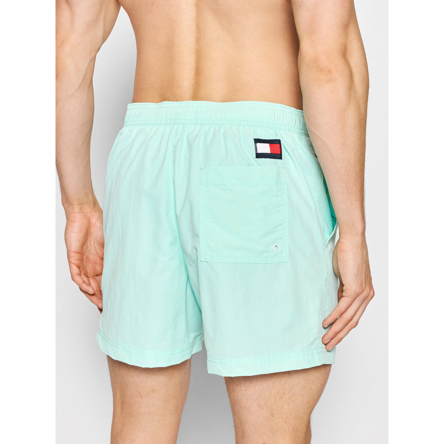 Tommy Hilfiger Плувни шорти Medium Drawstring UM0UM02048 Зелен Slim Fit - Pepit.bg