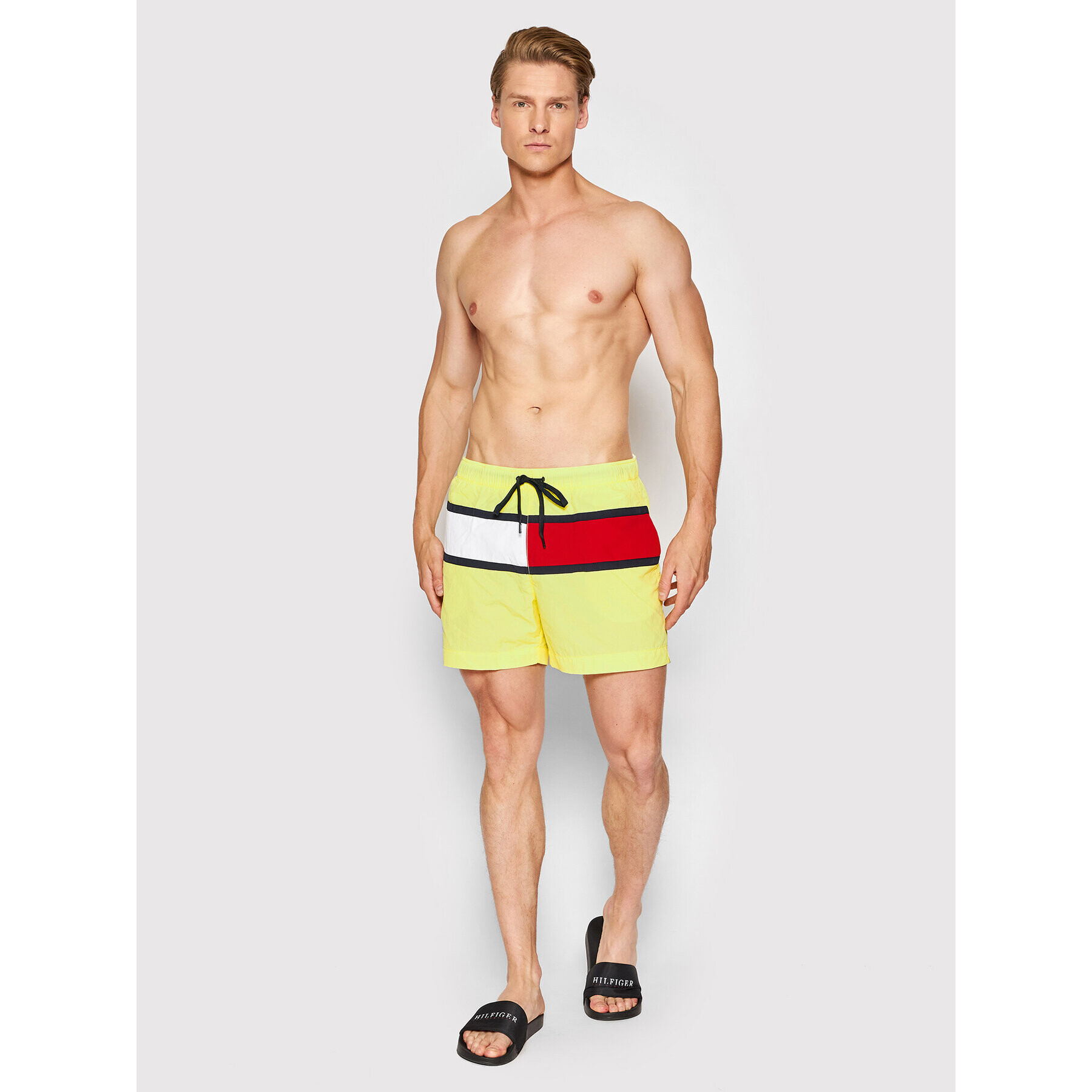 Tommy Hilfiger Плувни шорти Medium UM0UM02055 Жълт Regular Fit - Pepit.bg