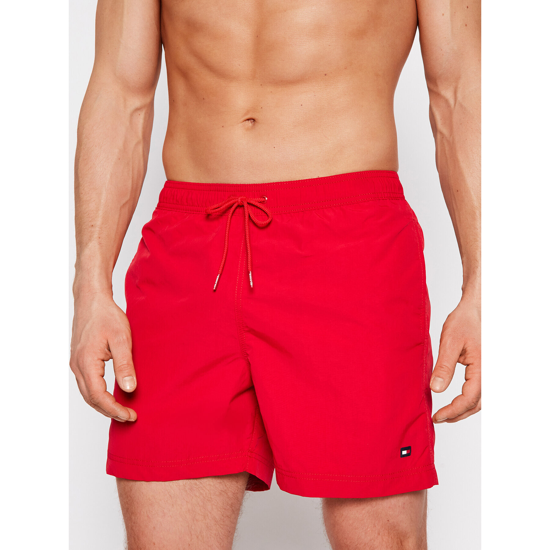 Tommy Hilfiger Плувни шорти Sf Medium Drawstring UM0UM02041 Червен Slim Fit - Pepit.bg