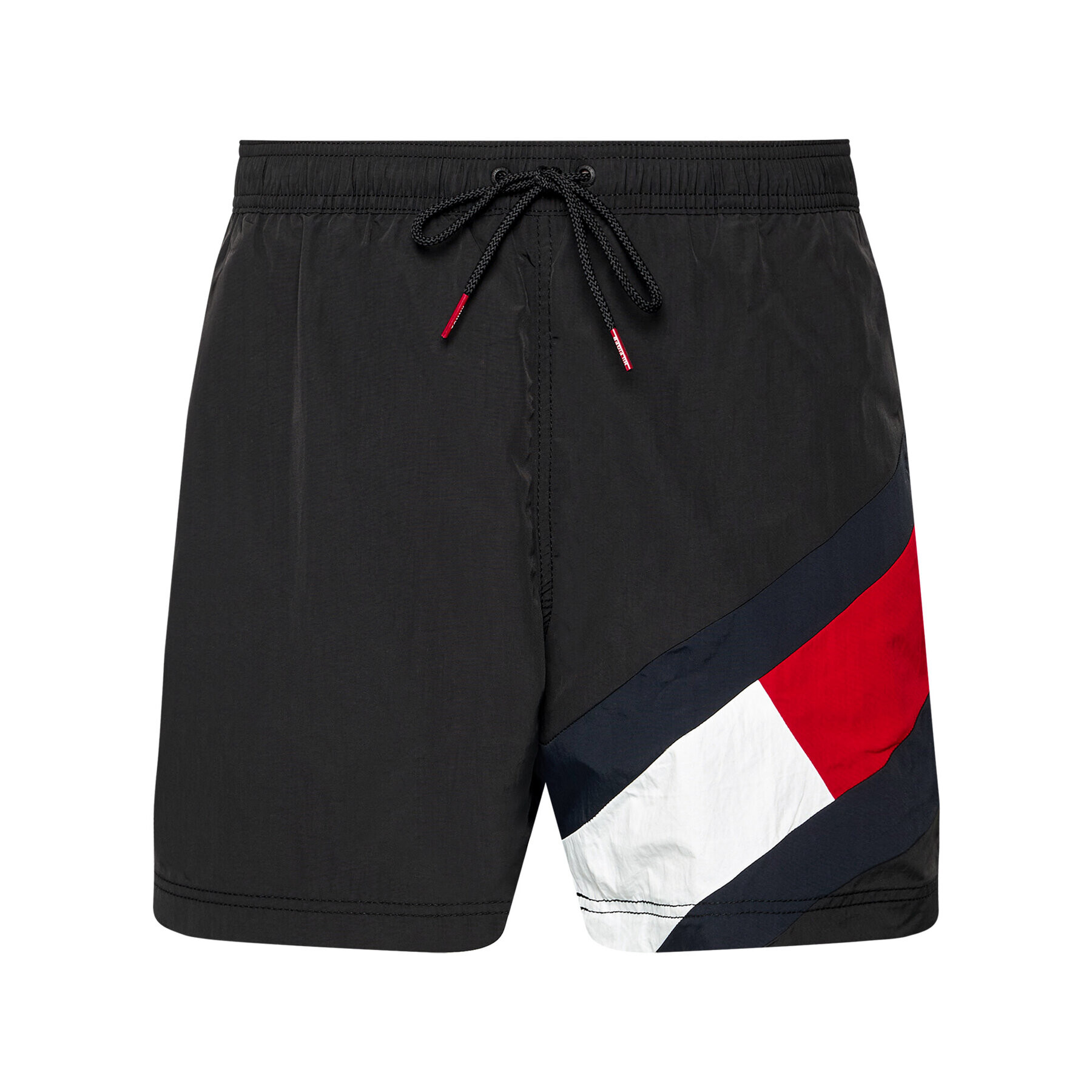 Tommy Hilfiger Плувни шорти Sf Medium Drawstring UM0UM02048 Черен Slim Fit - Pepit.bg