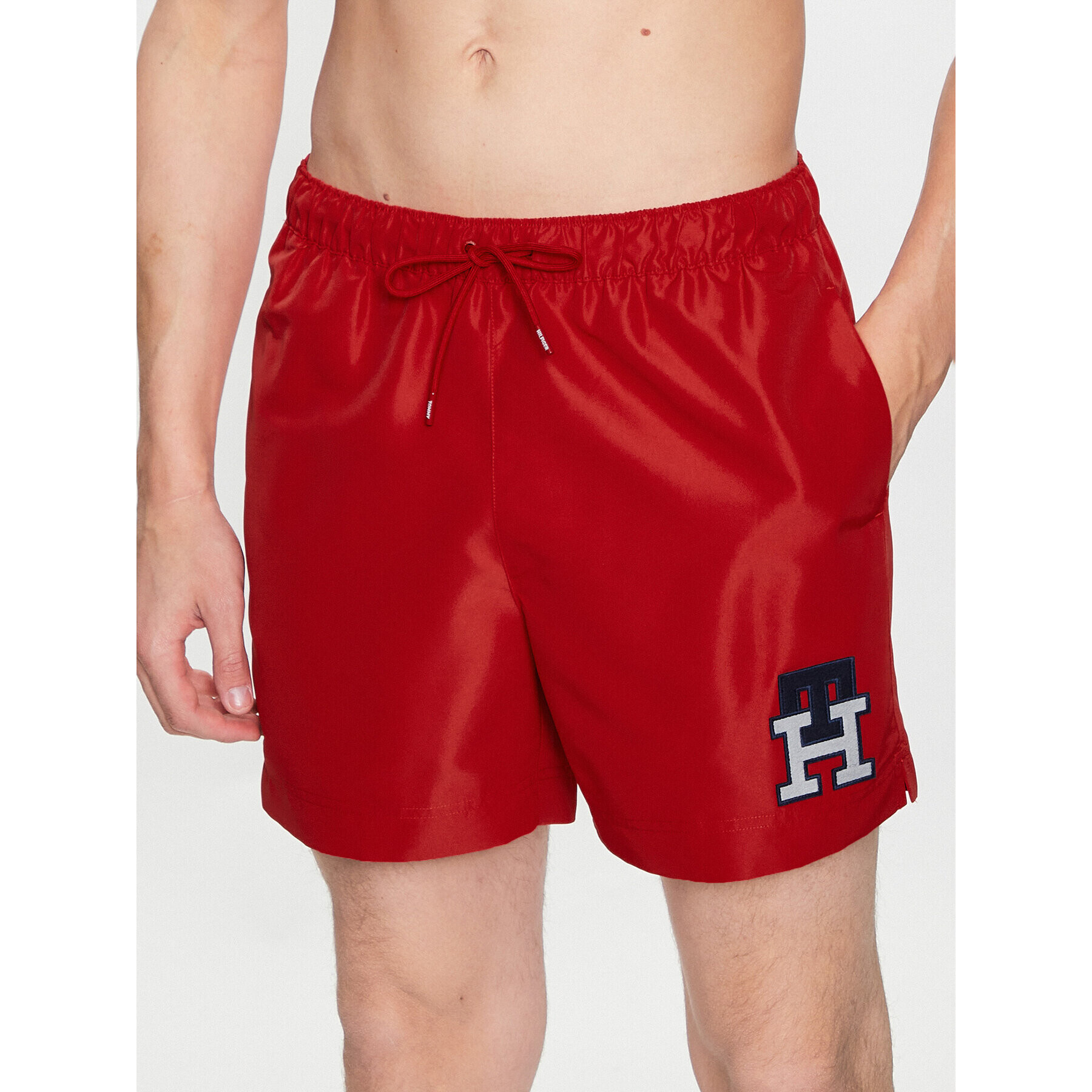 Tommy Hilfiger Плувни шорти UM0UM02732 Червен Slim Fit - Pepit.bg