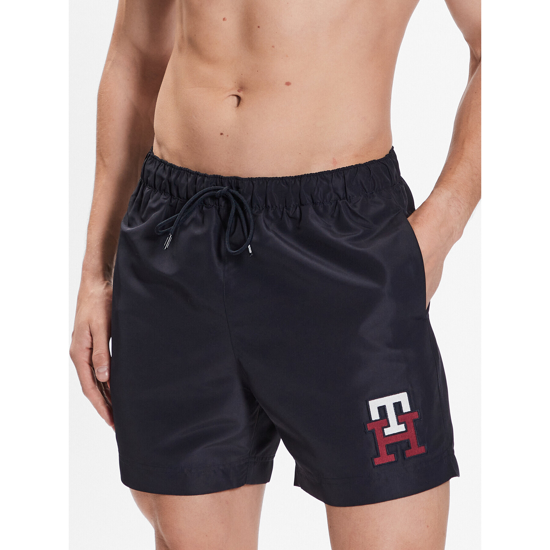 Tommy Hilfiger Плувни шорти UM0UM02732 Тъмносин Slim Fit - Pepit.bg