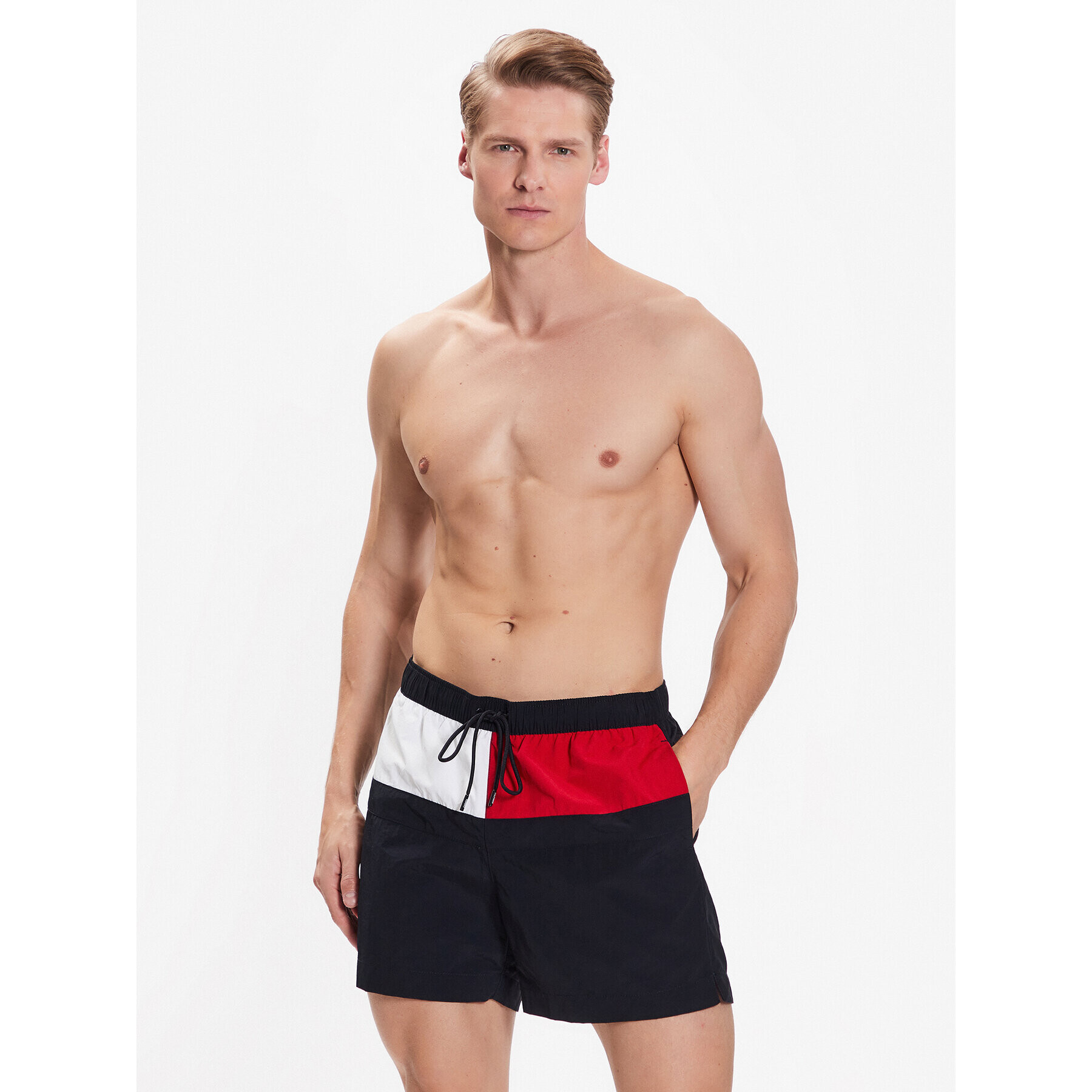 Tommy Hilfiger Плувни шорти UM0UM02744 Тъмносин Regular Fit - Pepit.bg