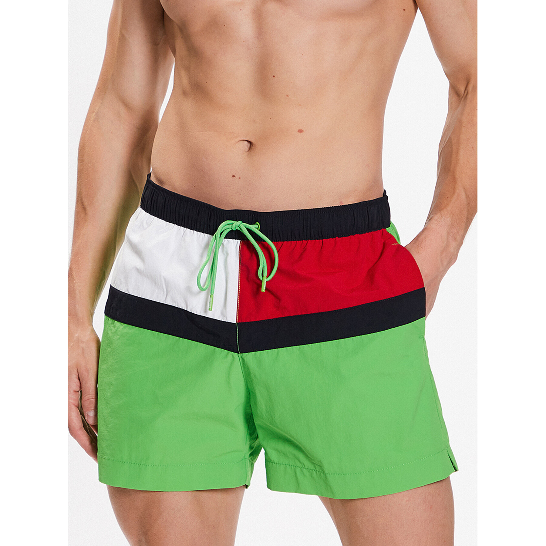 Tommy Hilfiger Плувни шорти UM0UM02744 Зелен Regular Fit - Pepit.bg