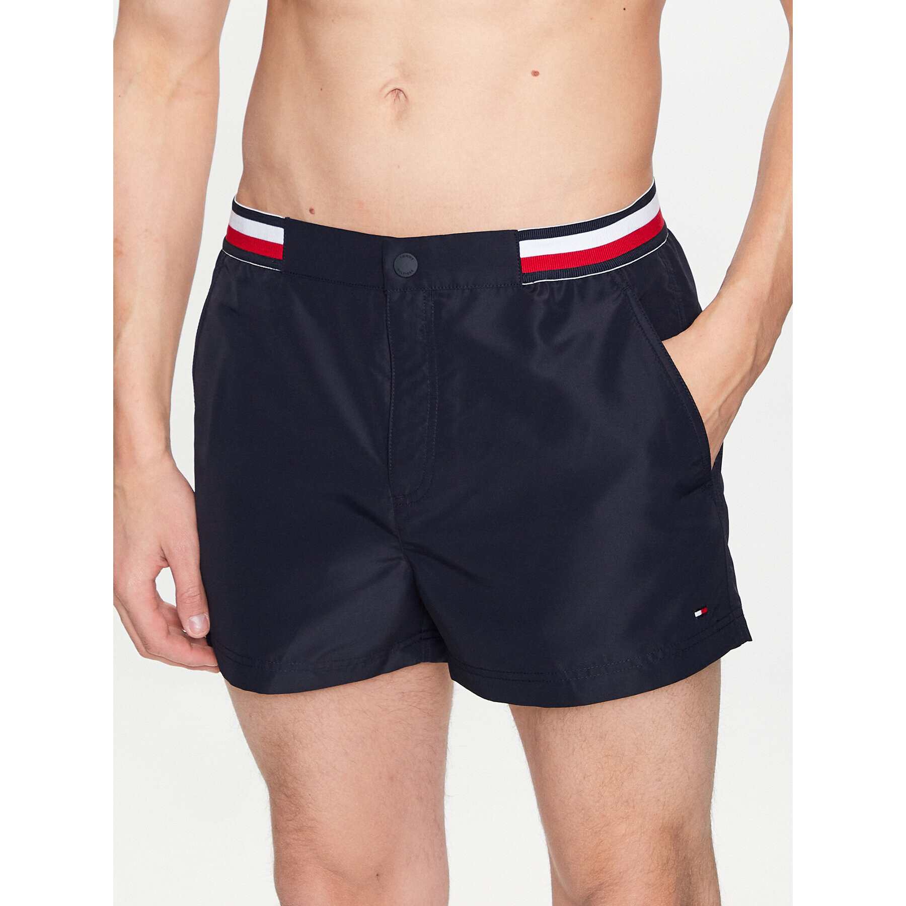 Tommy Hilfiger Плувни шорти UM0UM02747 Тъмносин Regular Fit - Pepit.bg