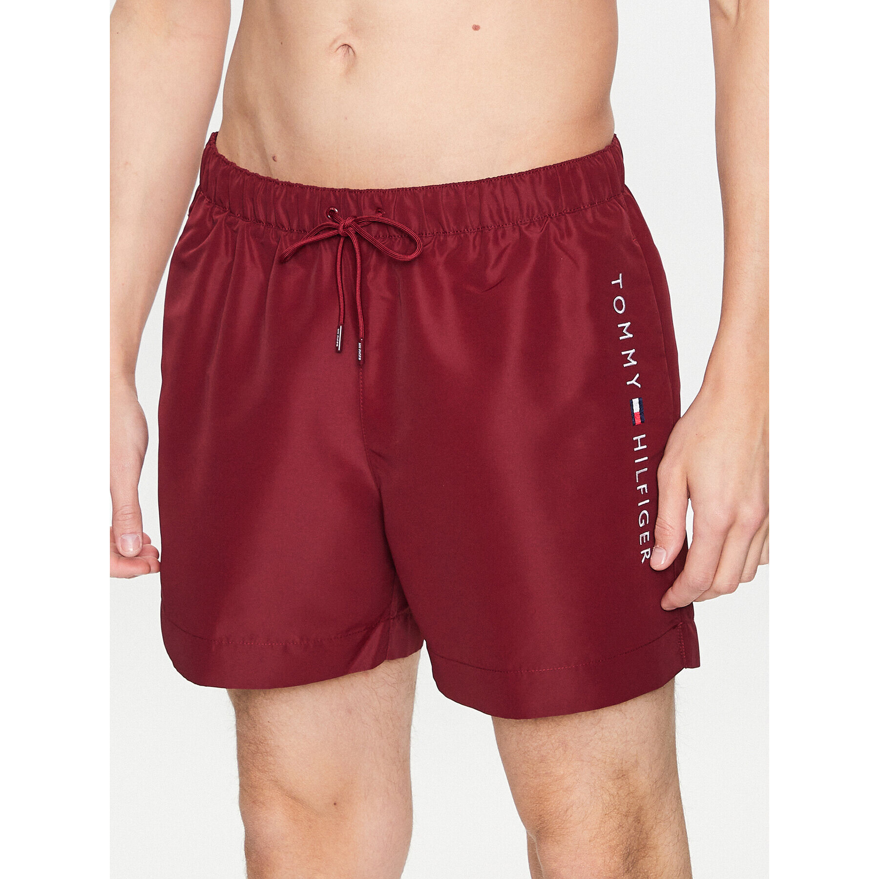 Tommy Hilfiger Плувни шорти UM0UM02885 Бордо Regular Fit - Pepit.bg