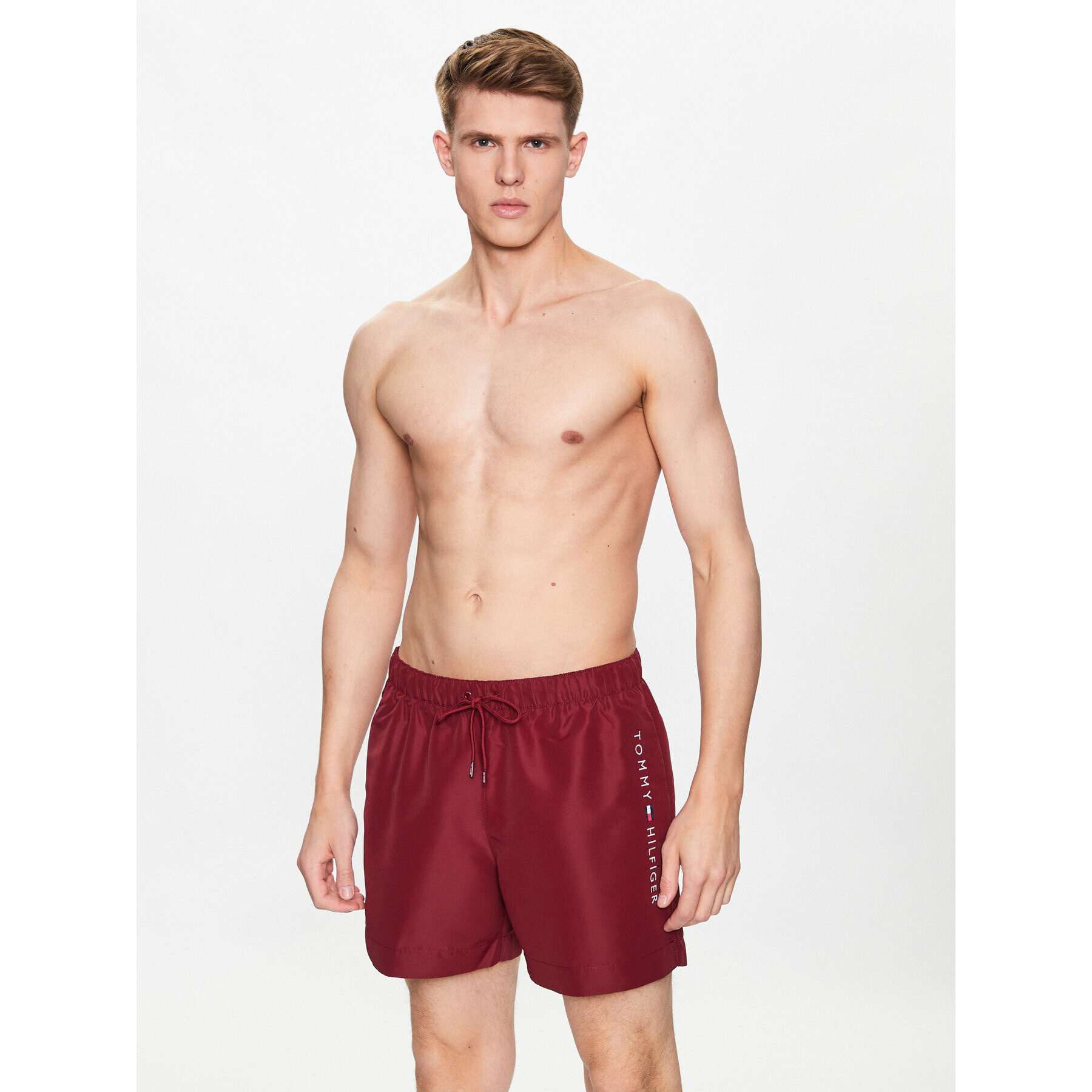 Tommy Hilfiger Плувни шорти UM0UM02885 Бордо Regular Fit - Pepit.bg