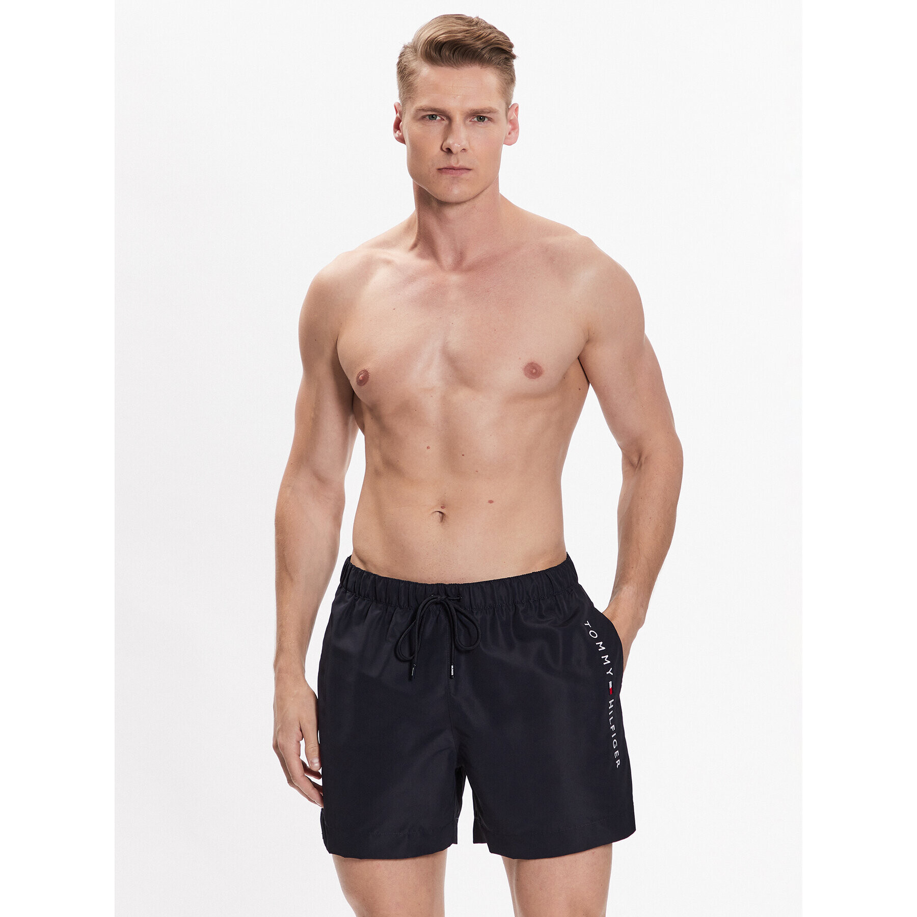 Tommy Hilfiger Плувни шорти UM0UM02885 Тъмносин Regular Fit - Pepit.bg