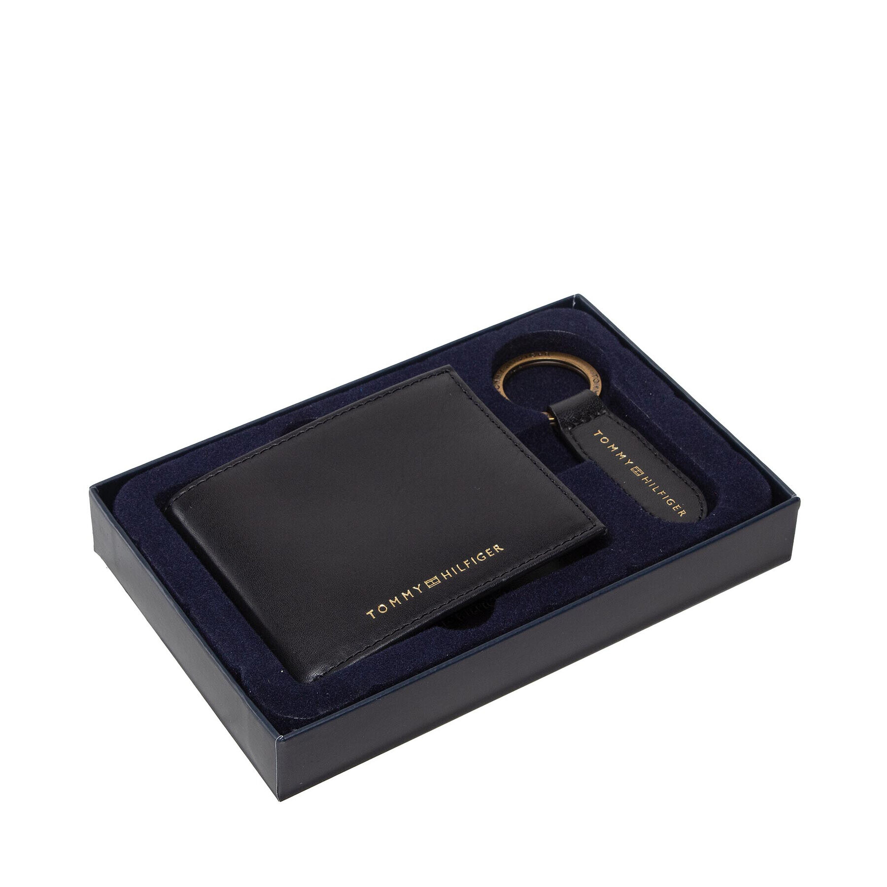 Tommy Hilfiger Подаръчен комплект Gp Mini Cc Wallet & Key Fob AM0AM07930 Черен - Pepit.bg