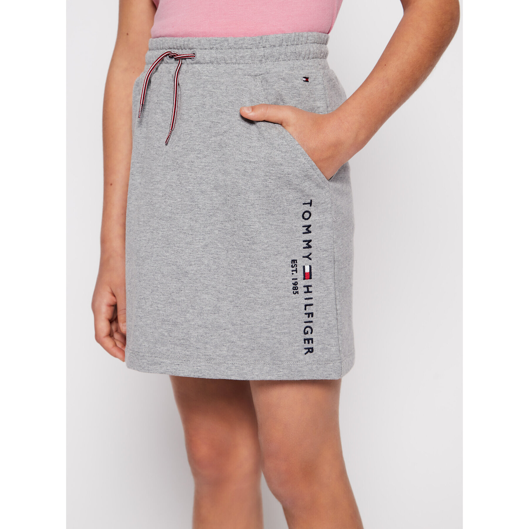 Tommy Hilfiger Пола Essential Knit KG0KG05325 D Сив Regular Fit - Pepit.bg