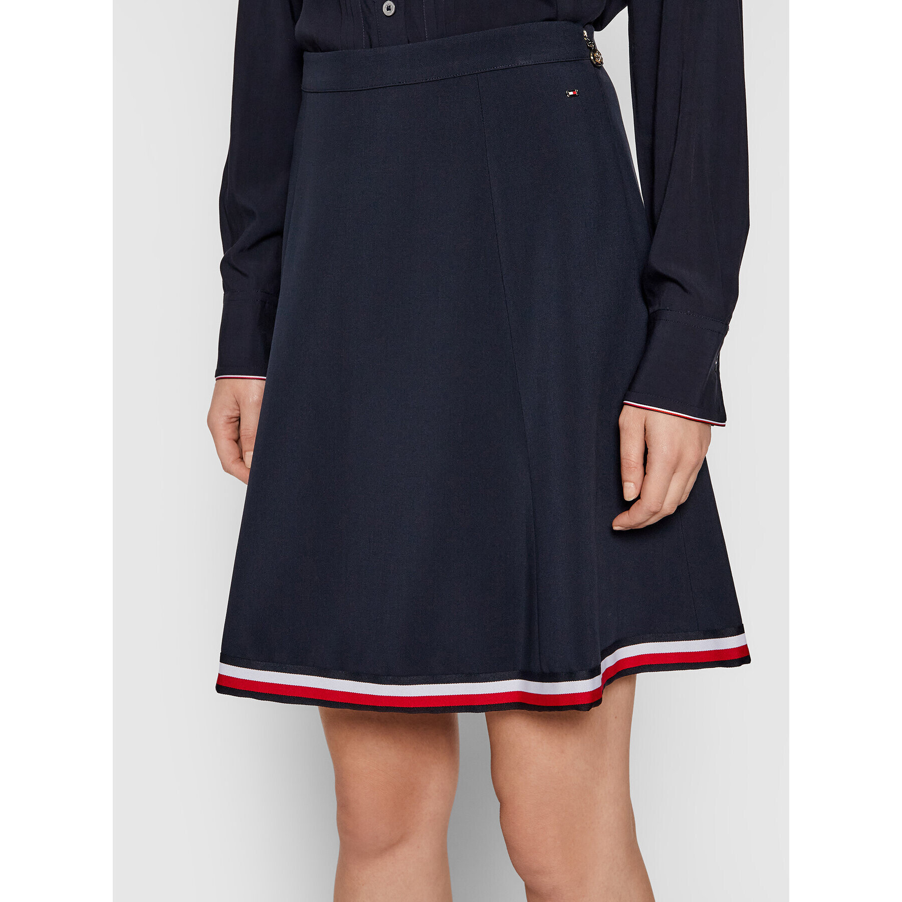 Tommy Hilfiger Пола тип трапец Angela WW0WW31017 Тъмносин Regular Fit - Pepit.bg