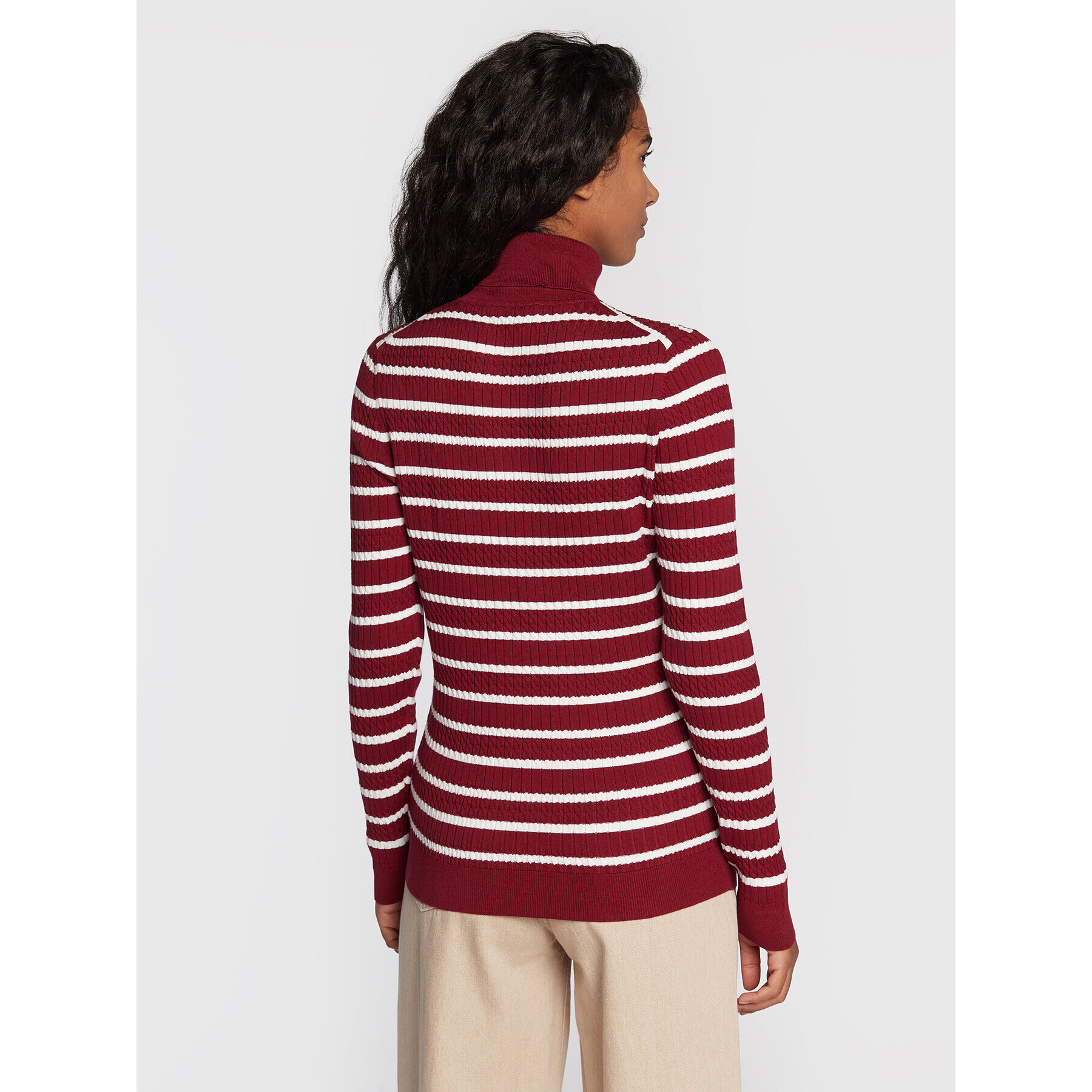 Tommy Hilfiger Поло Essential WW0WW29297 Бордо Slim Fit - Pepit.bg