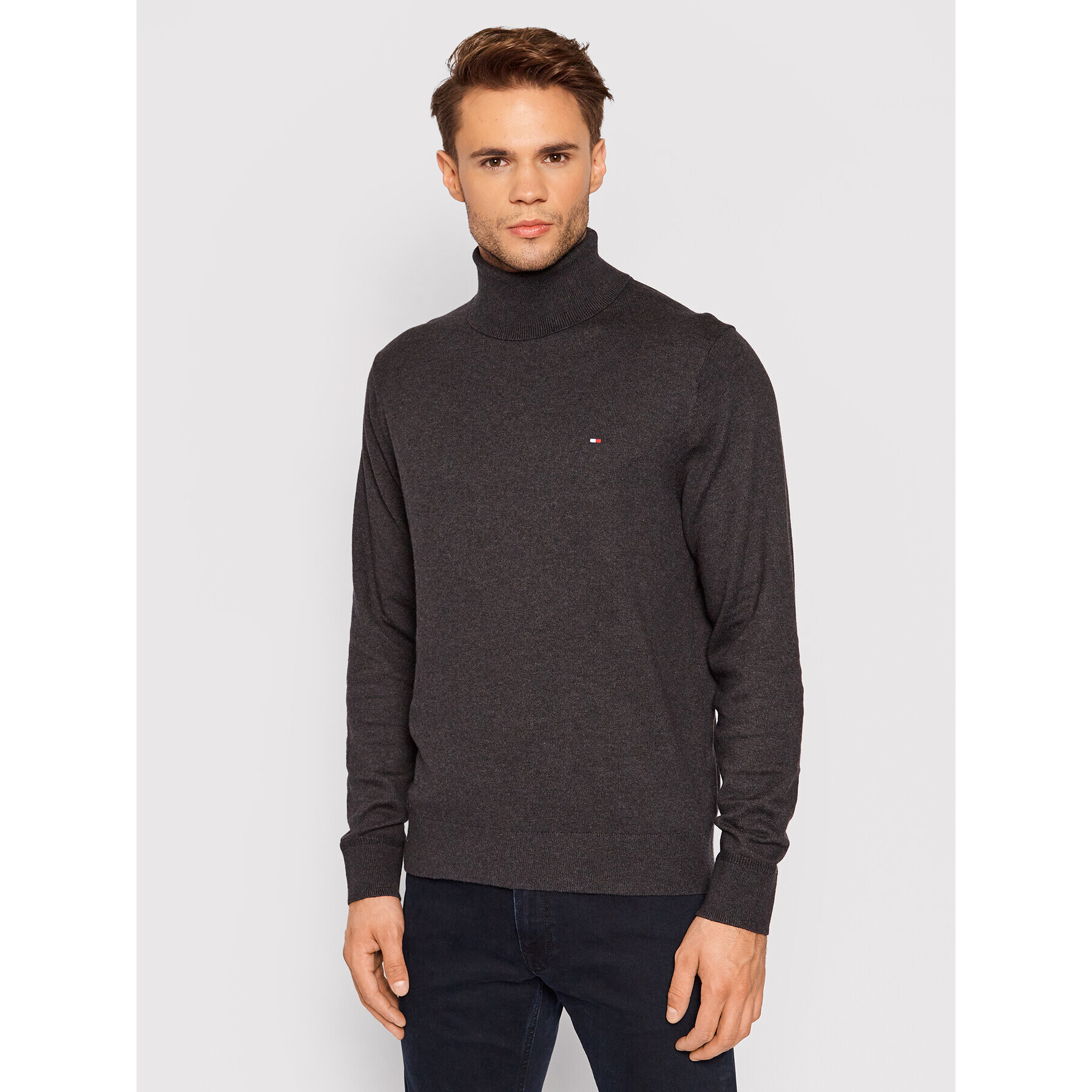 Tommy Hilfiger Поло MW0MW15444 Сив Relaxed Fit - Pepit.bg