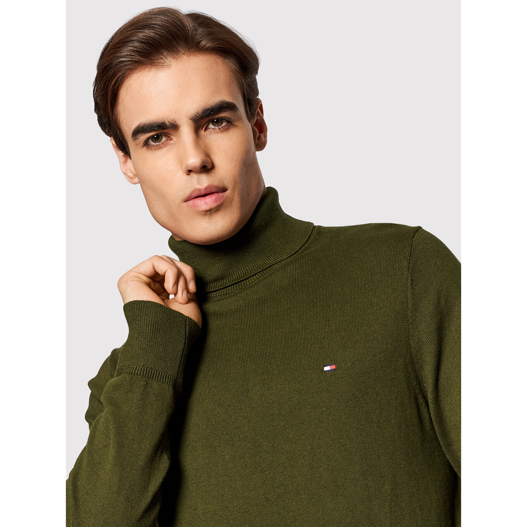 Tommy Hilfiger Поло Pima MW0MW15444 Зелен Regular Fit - Pepit.bg