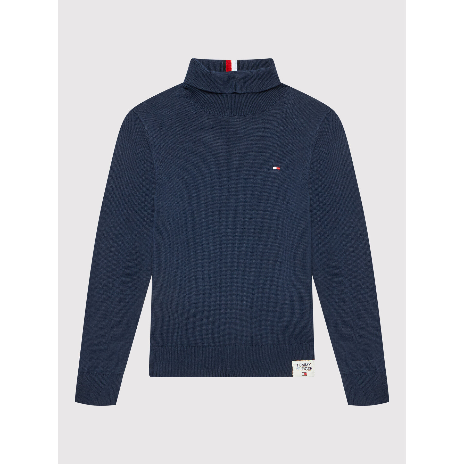 Tommy Hilfiger Поло Th Warm KB0KB06919 D Тъмносин Regular Fit - Pepit.bg