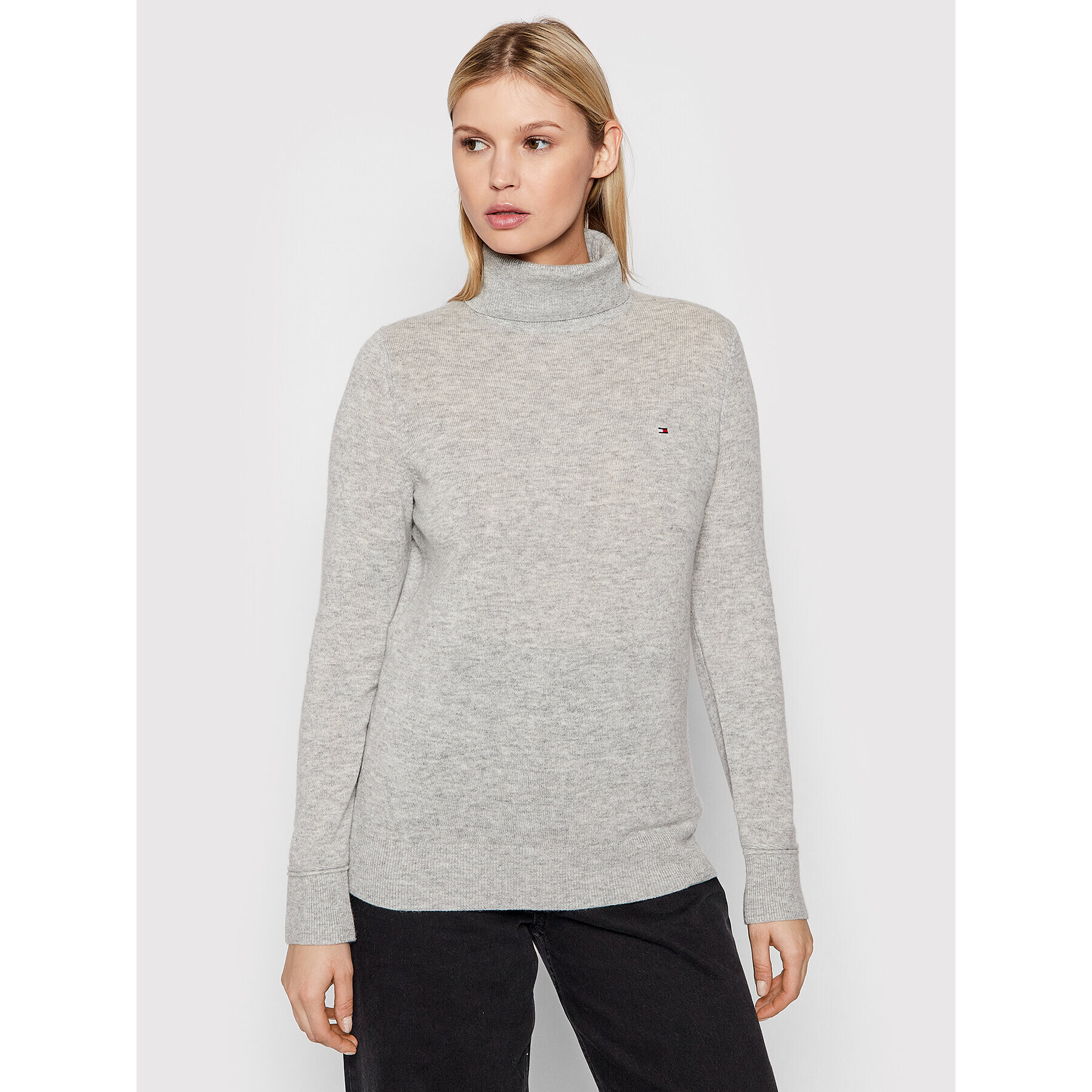 Tommy Hilfiger Поло WW0WW31564 Сив Regular Fit - Pepit.bg