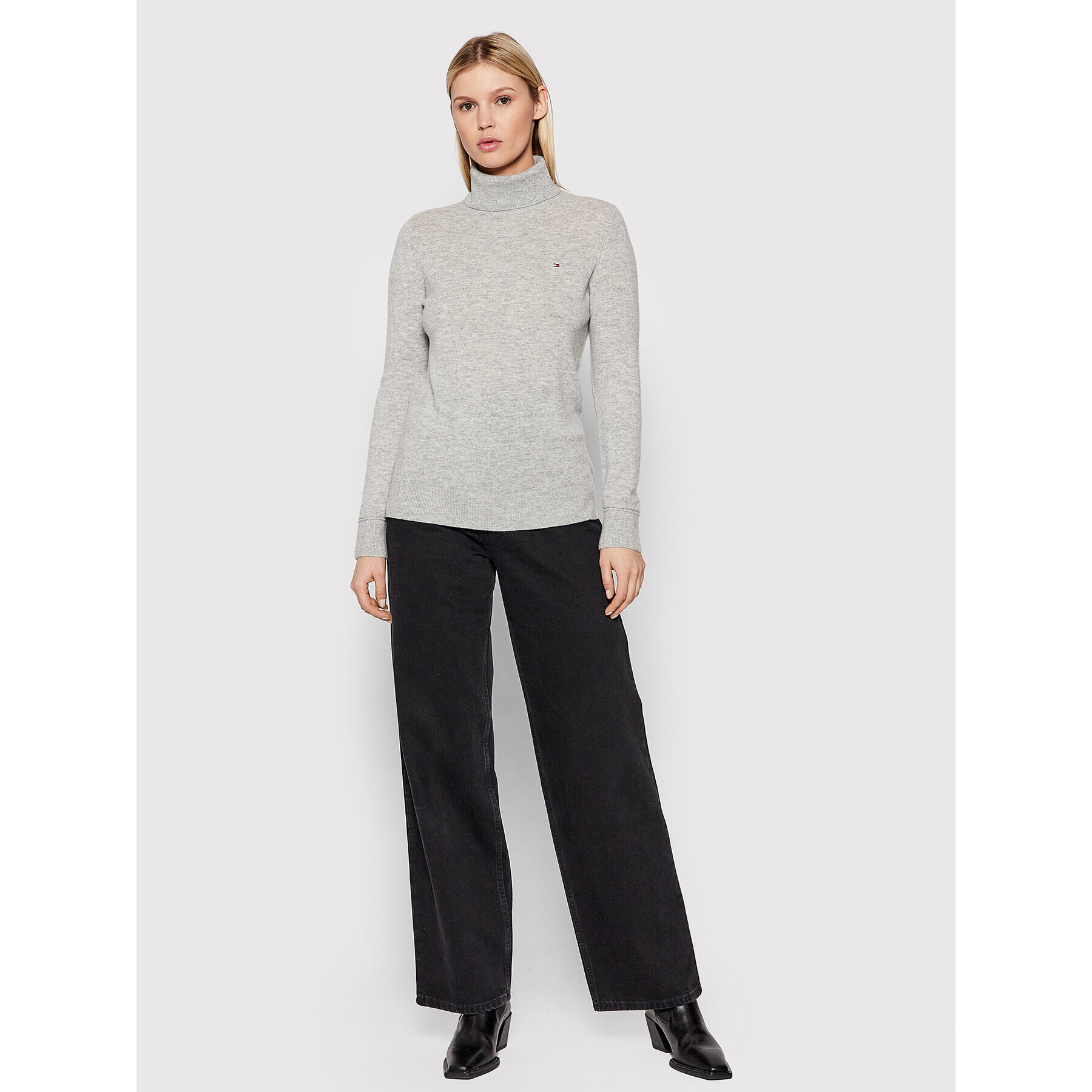 Tommy Hilfiger Поло WW0WW31564 Сив Regular Fit - Pepit.bg