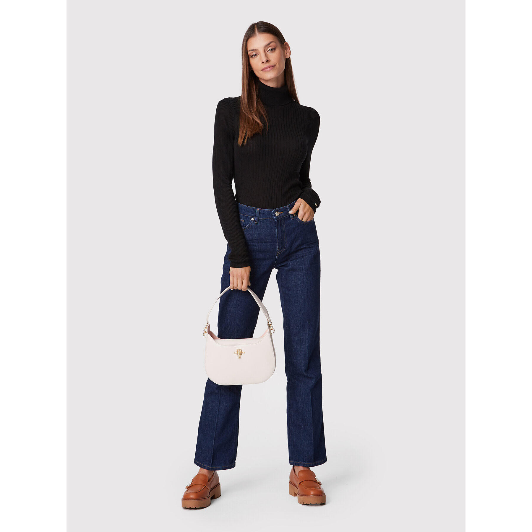 Tommy Hilfiger Поло WW0WW35869 Черен Slim Fit - Pepit.bg